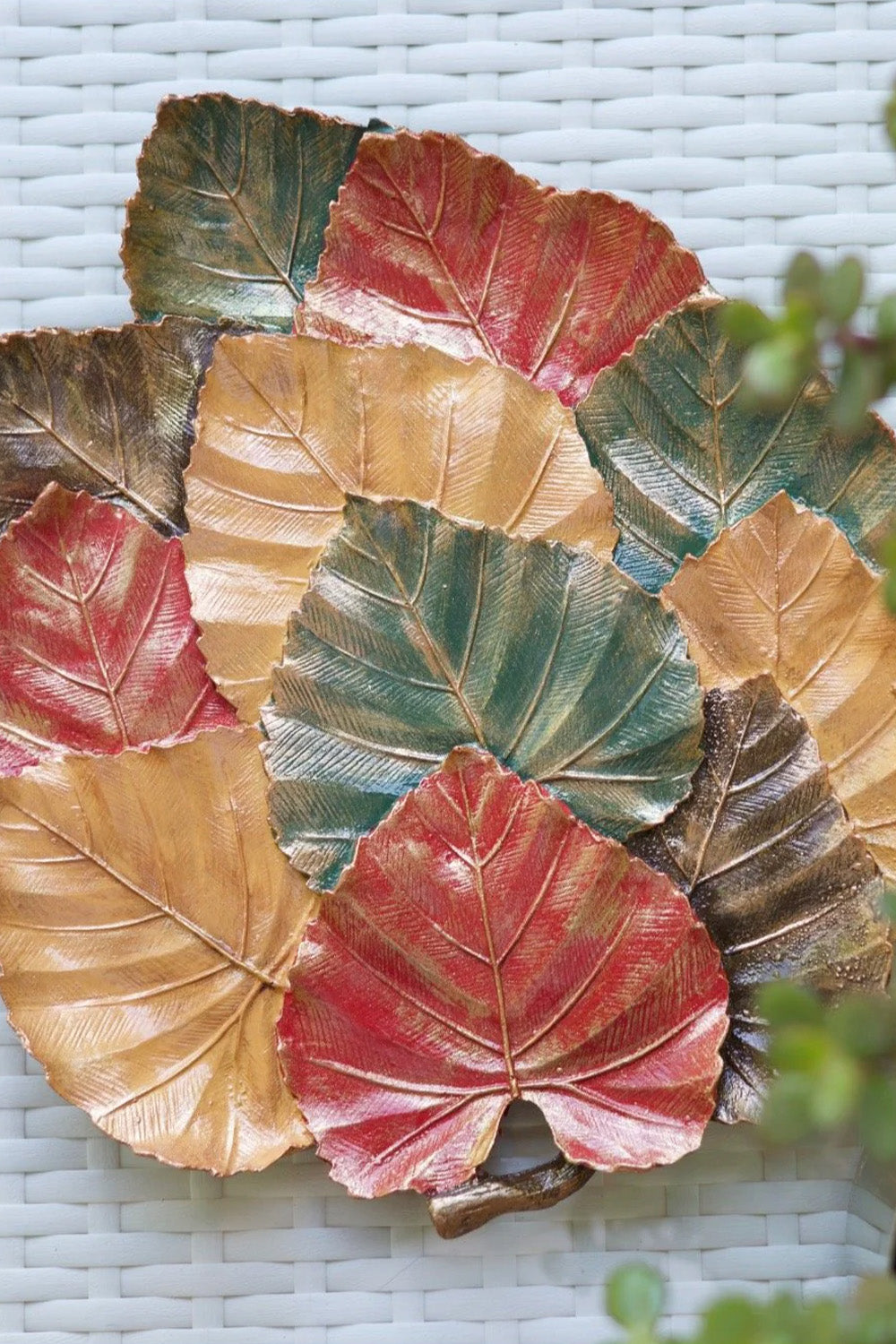 Dört Mevsim Yaprak Tabak - 1