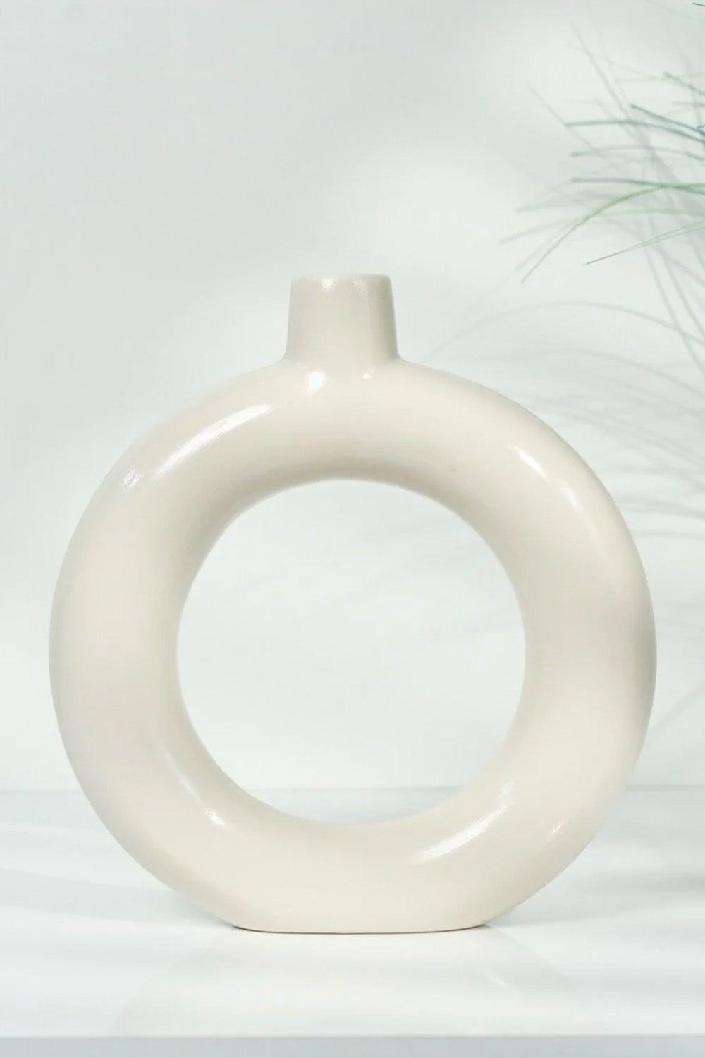 Nordic Seramik Halka Vazo - 1