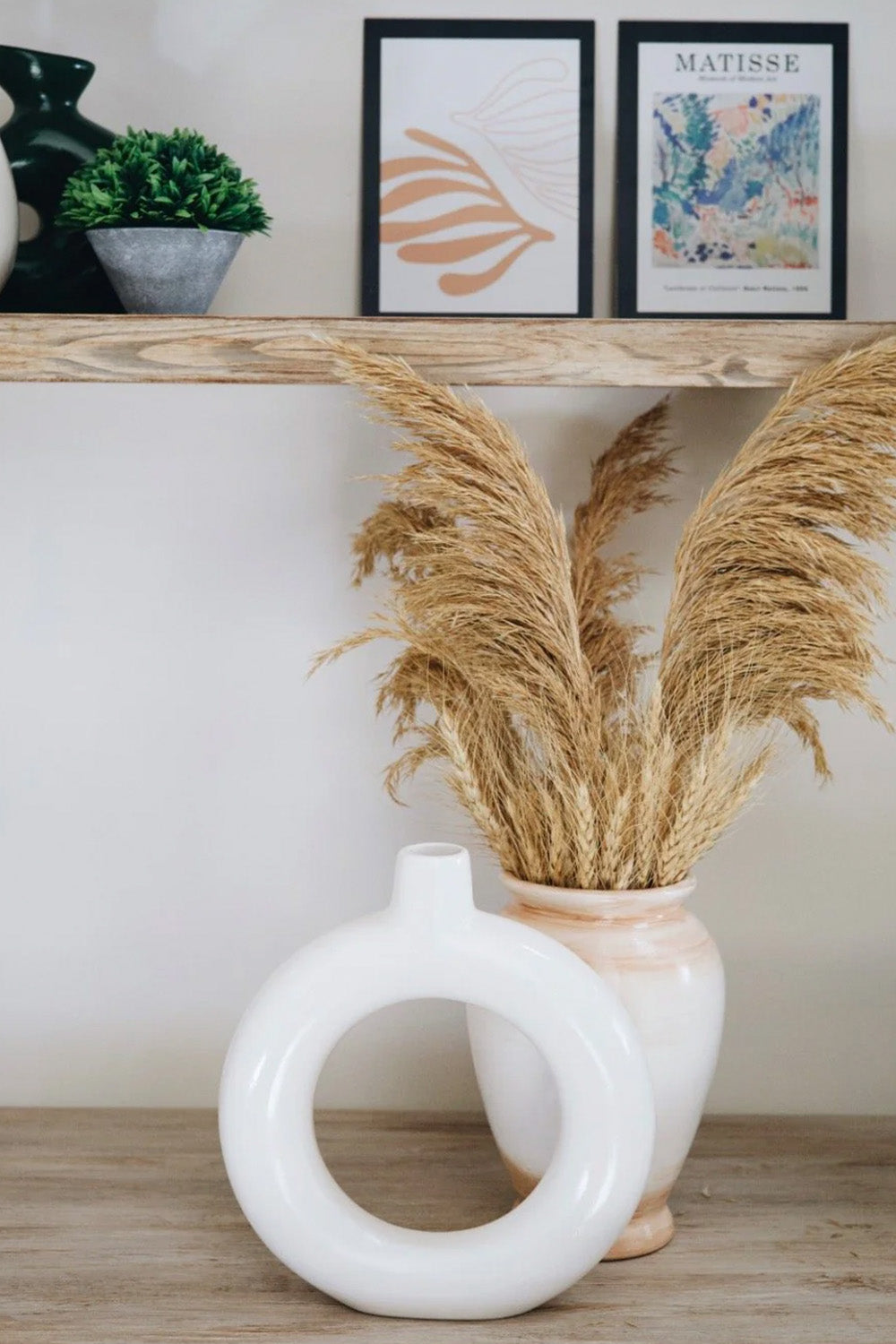 Nordic Seramik Halka Vazo - 2