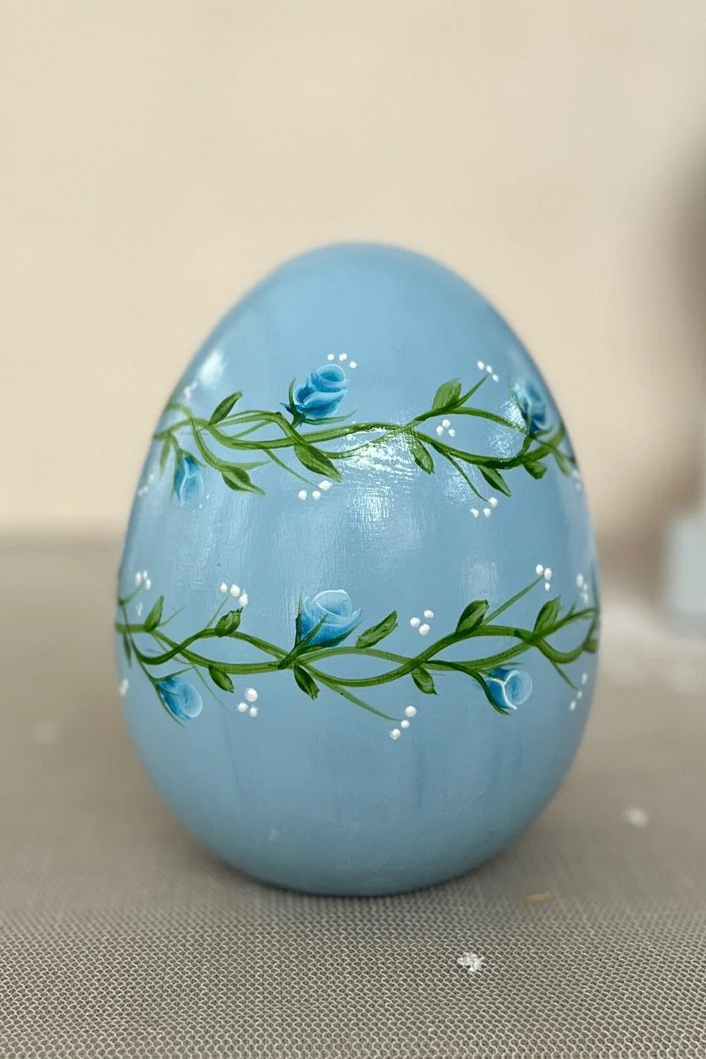 Seramik Paskalya Yumurta Seti Mavi Bahar - 1