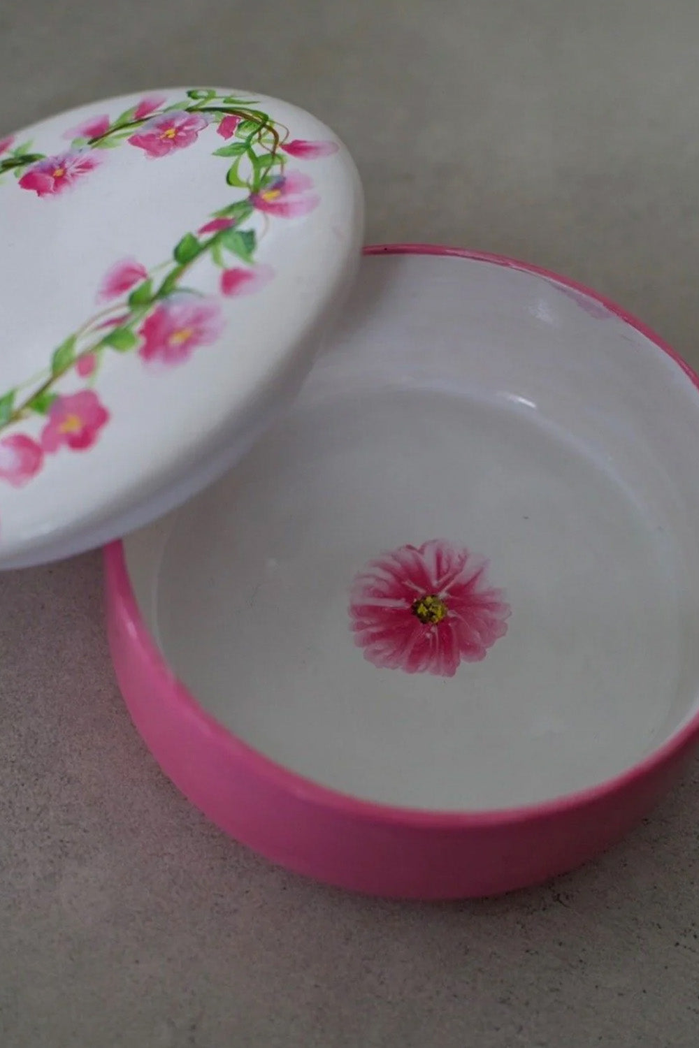 Seramik Takı Kutusu Kalpli - 1