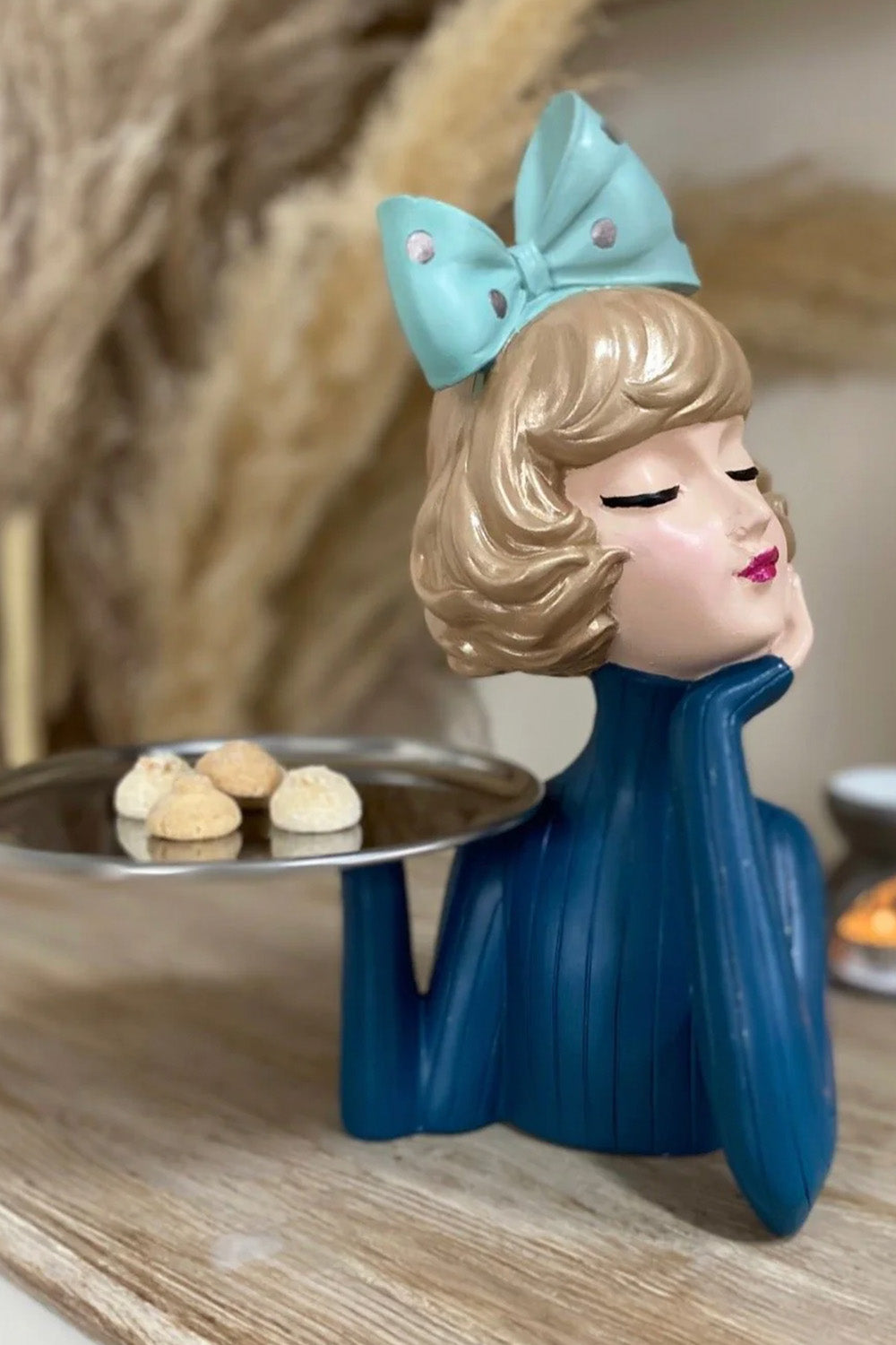 Tepsili Kız Sunumluk Petrol Yeşili - 2