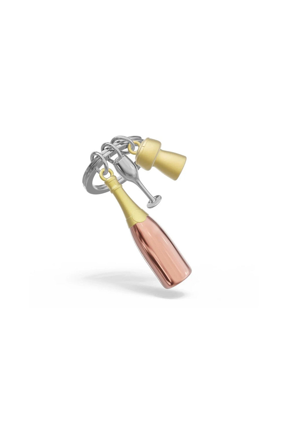 şampanya Kadeh Anahtarlık Rose - 1