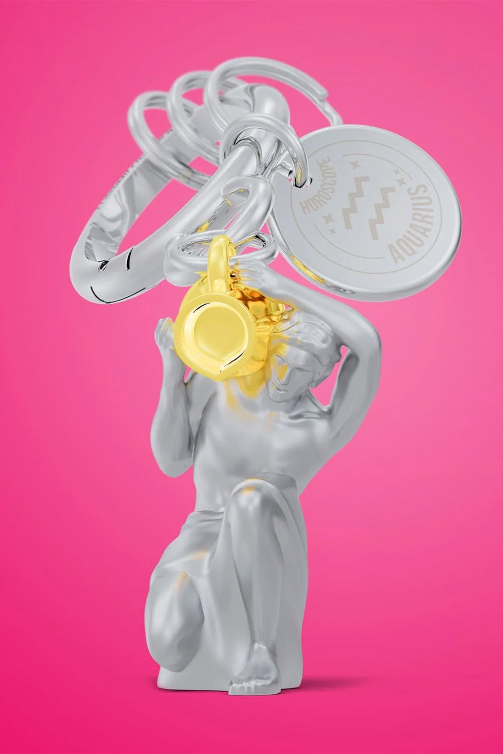 Burç Koleksiyonu Kova Anahtarlık / çanta Aksesuarı - 1