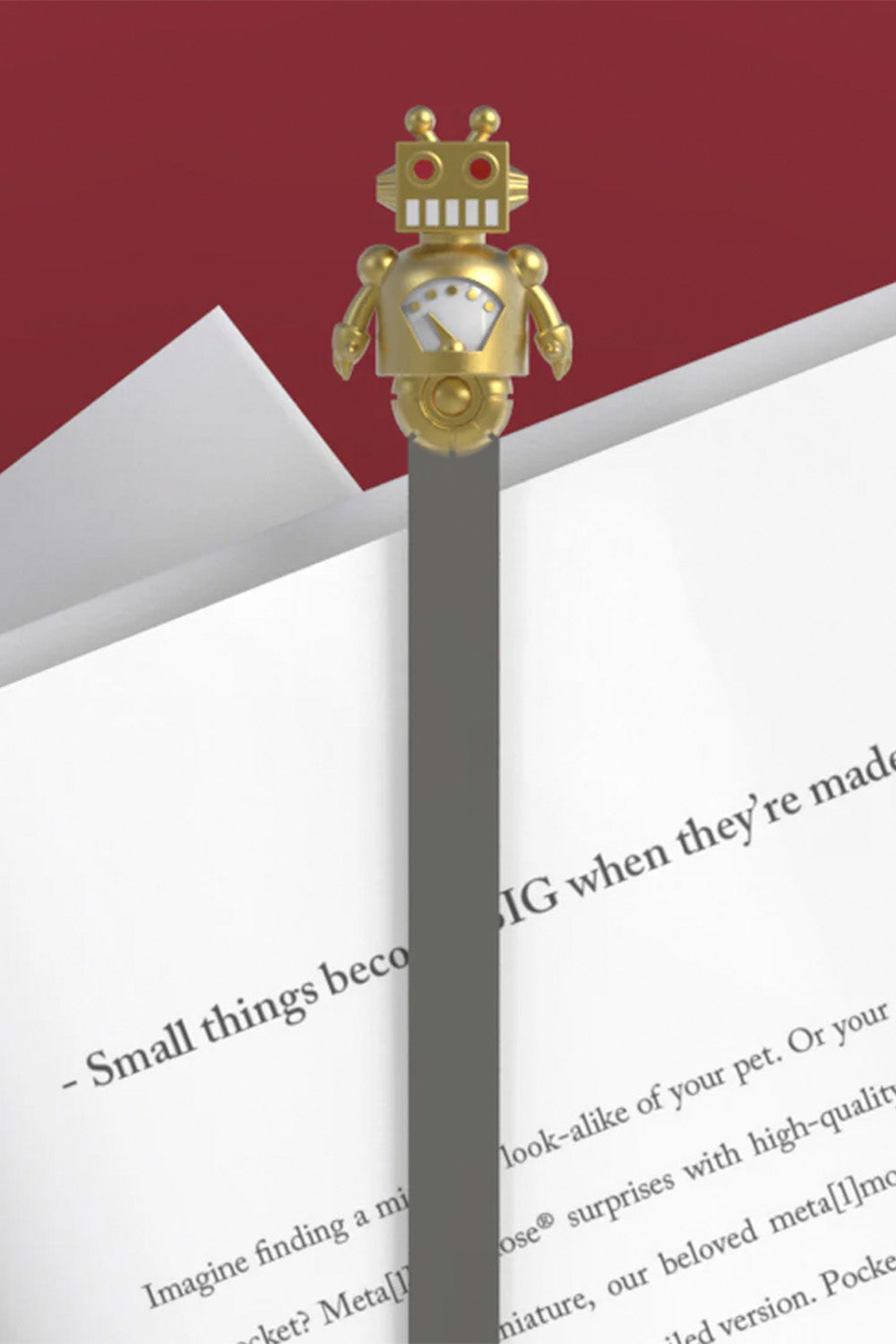 Robot Kitap Ayracı Gold - 2