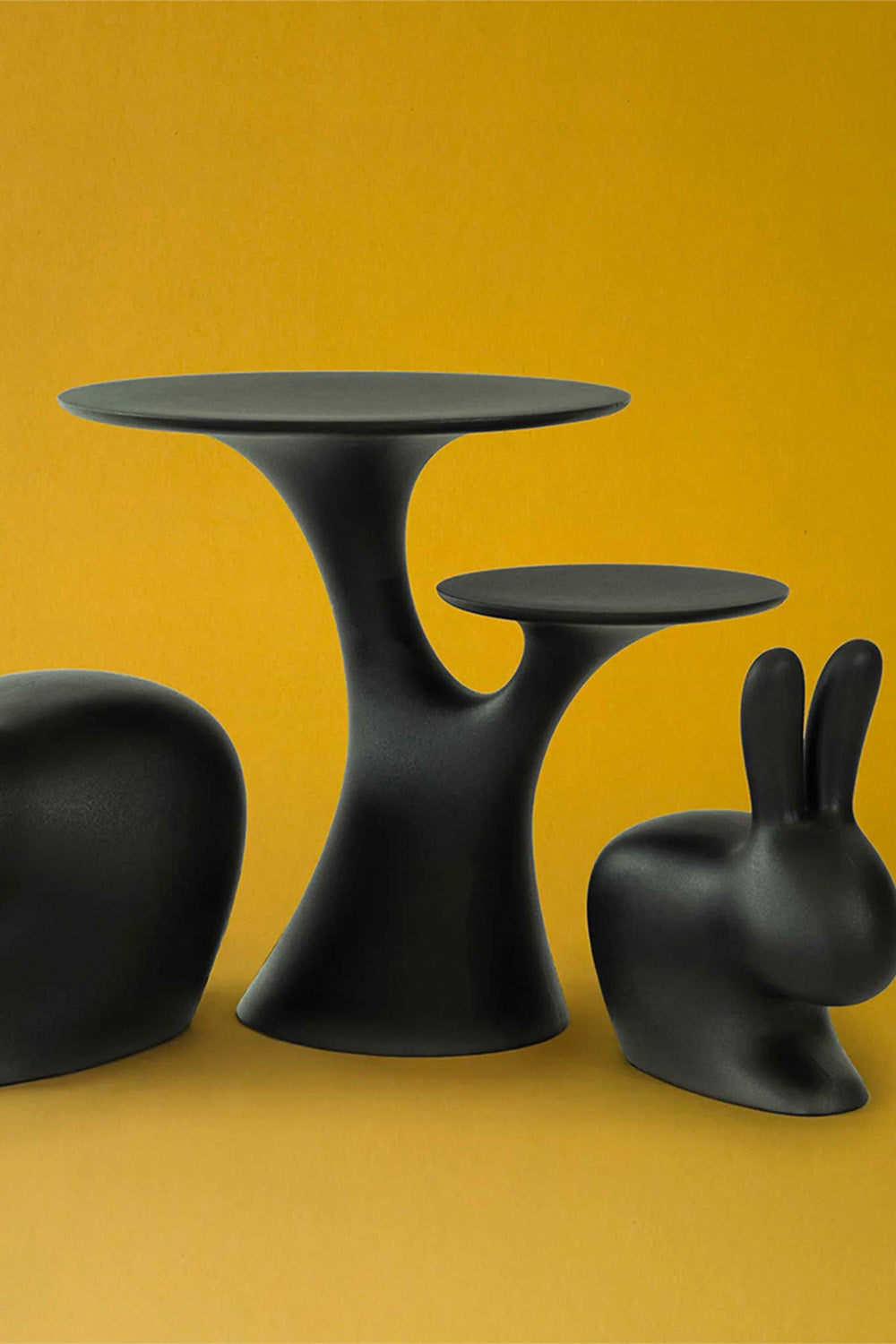 Rabbit Tree Siyah İki Başlıklı Sehpa - 3