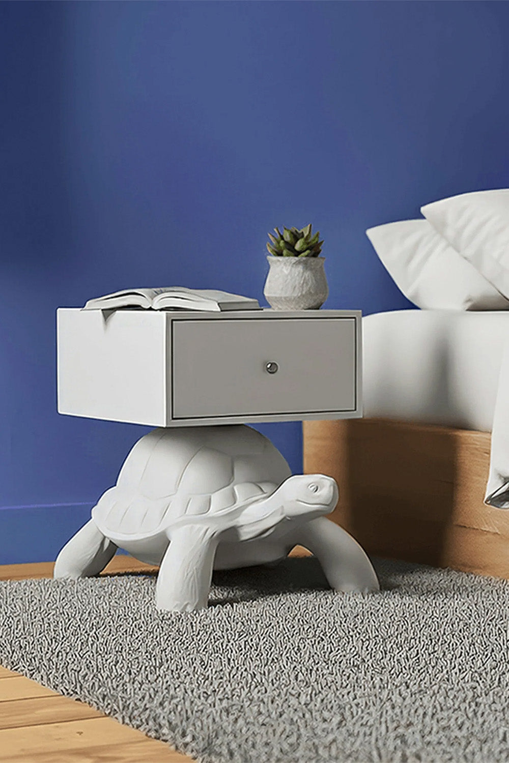 Turtle Carry Beyaz Komodin - 4