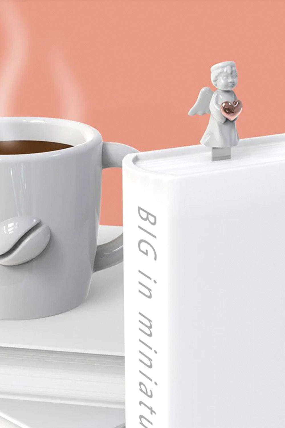 Melek & Rose Gold Kalp Kitap Ayracı - 4