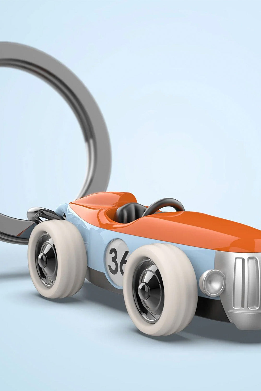 Vintage Yarış Arabası Anahtarlık - 2