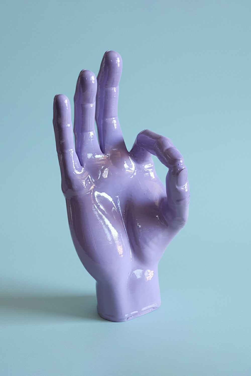 Okey El Figürü | Pastel Mor - 0