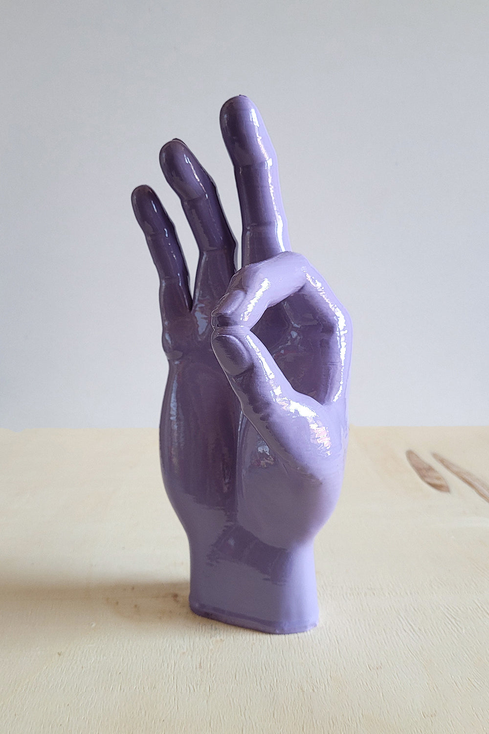 Okey El Figürü | Pastel Mor - 4