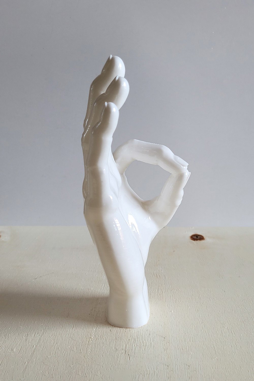 Okey El Figürü | Beyaz - 2