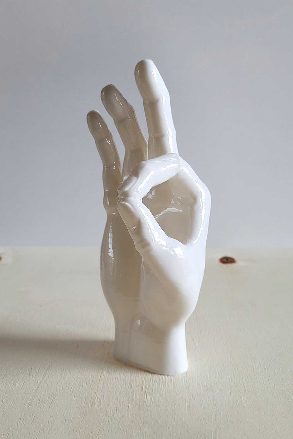 Okey El Figürü | Beyaz - 7