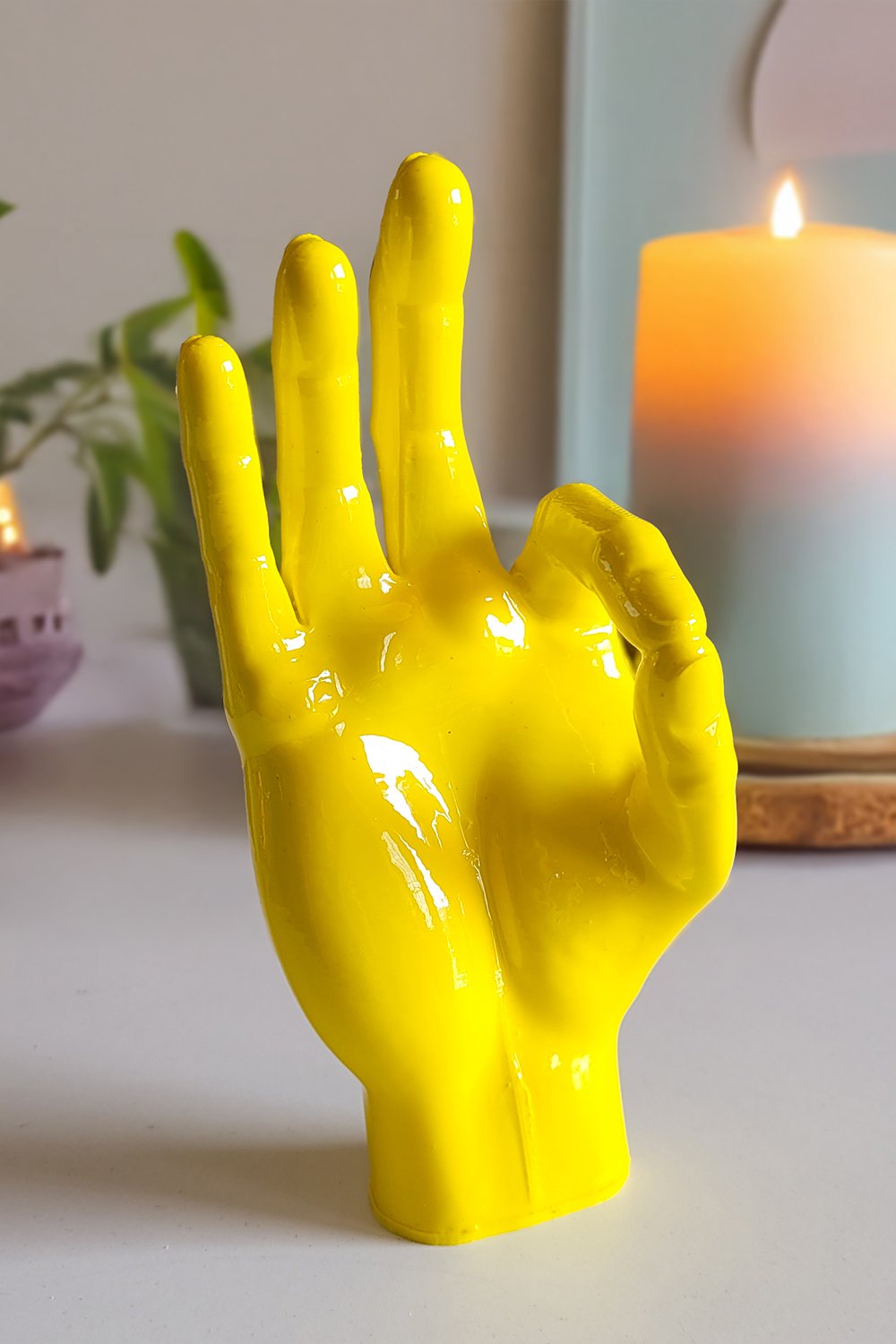 Okey El Figürü | Sarı - 1