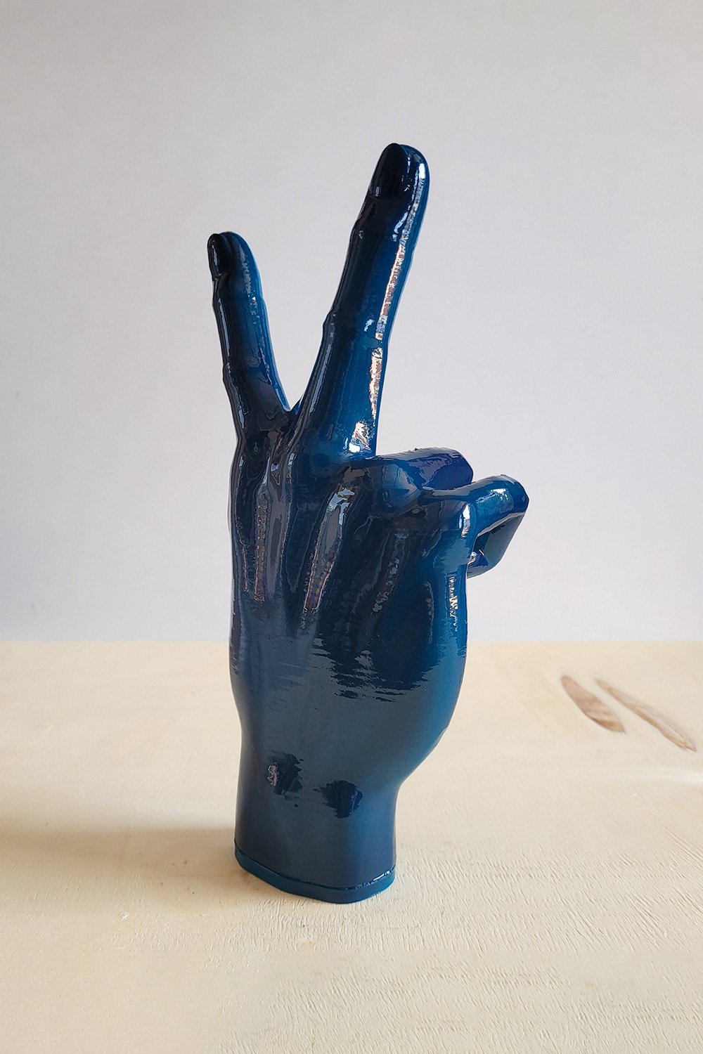 Barış El İşareti | Okyanus Mavi - 5