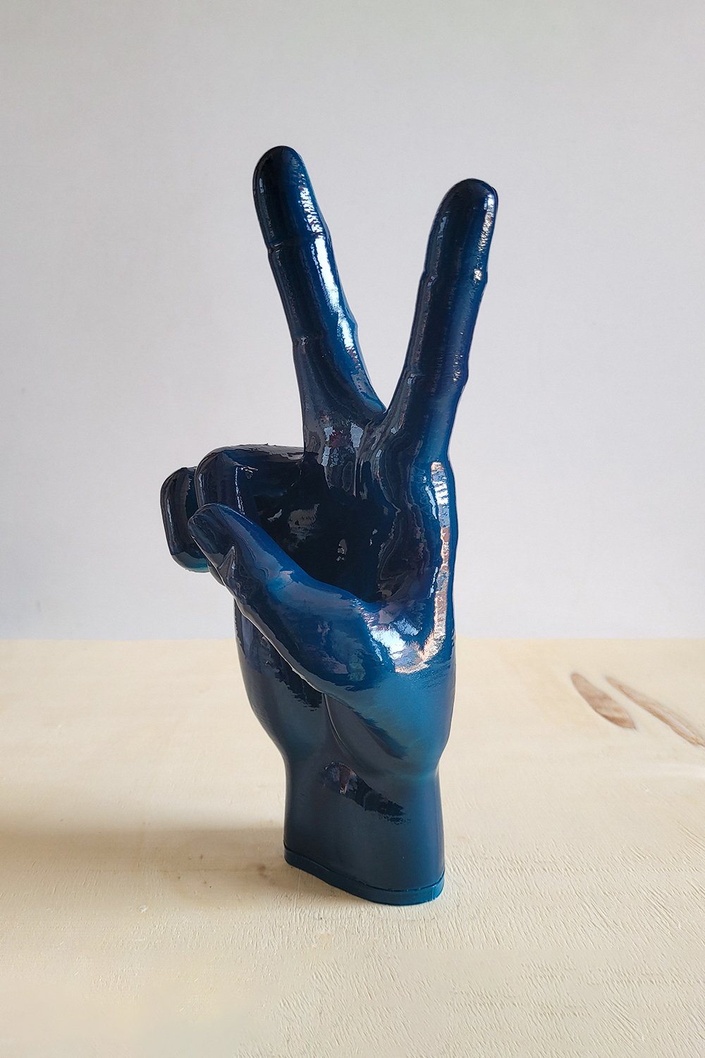 Barış El İşareti | Okyanus Mavi - 7