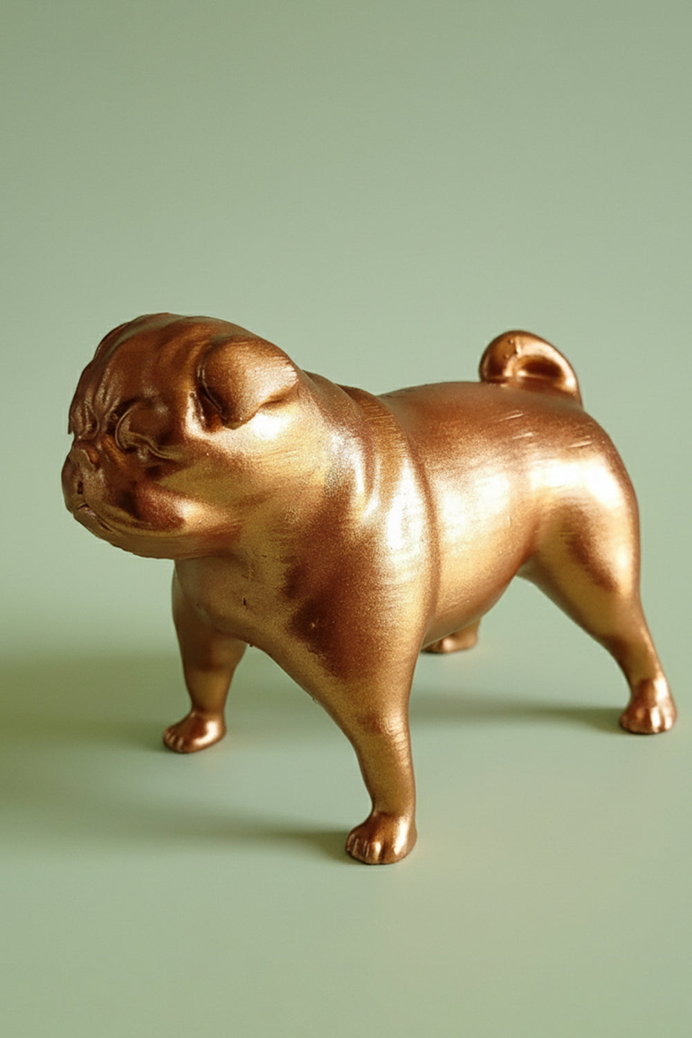 Pug Köpek Figürü | Bronz - 0
