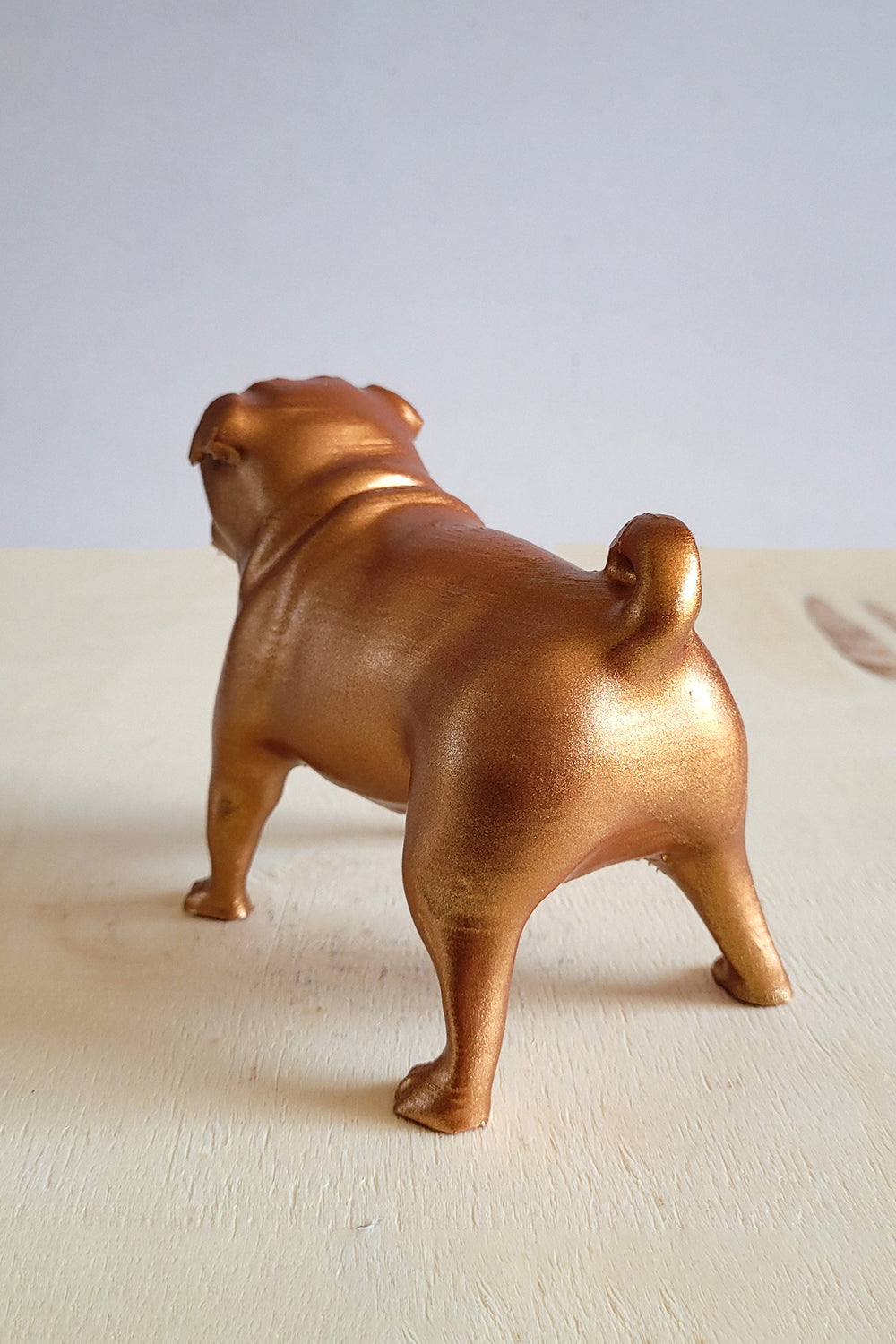 Pug Köpek Figürü | Bronz - 4