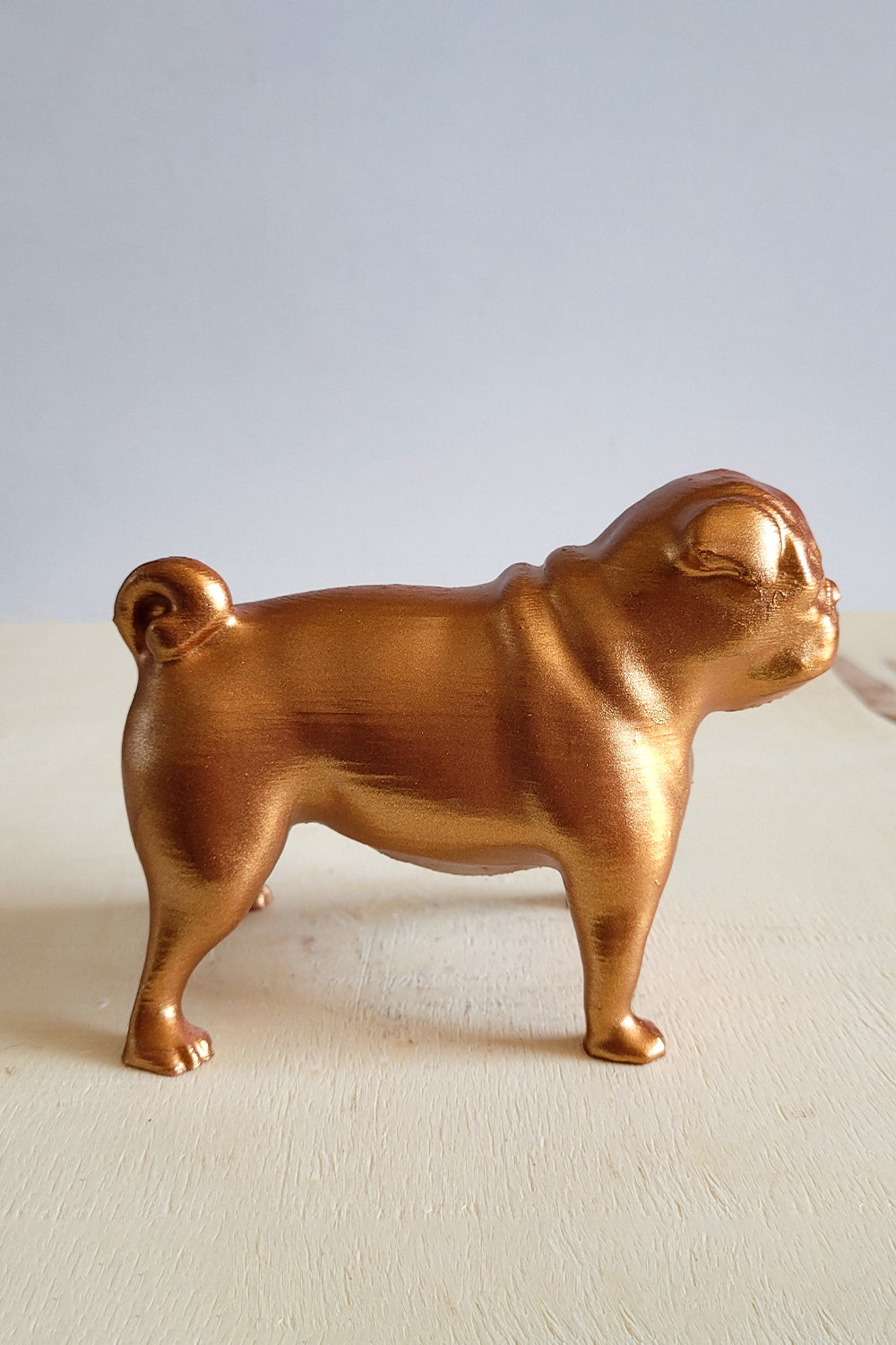 Pug Köpek Figürü | Bronz - 7