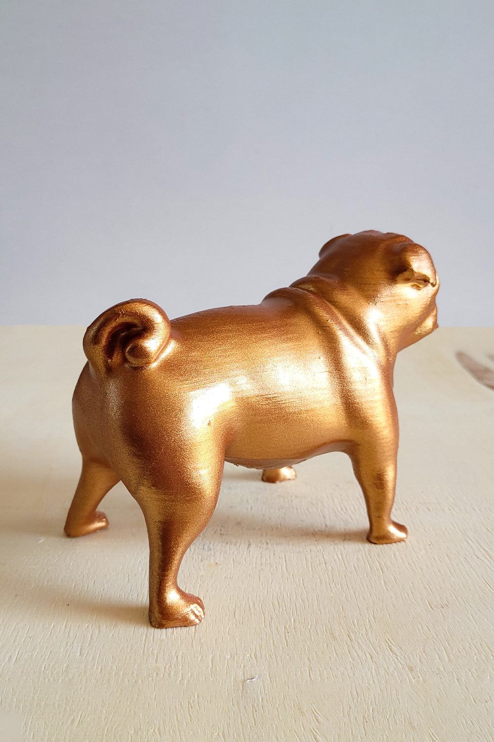 Pug Köpek Figürü | Bronz - 8