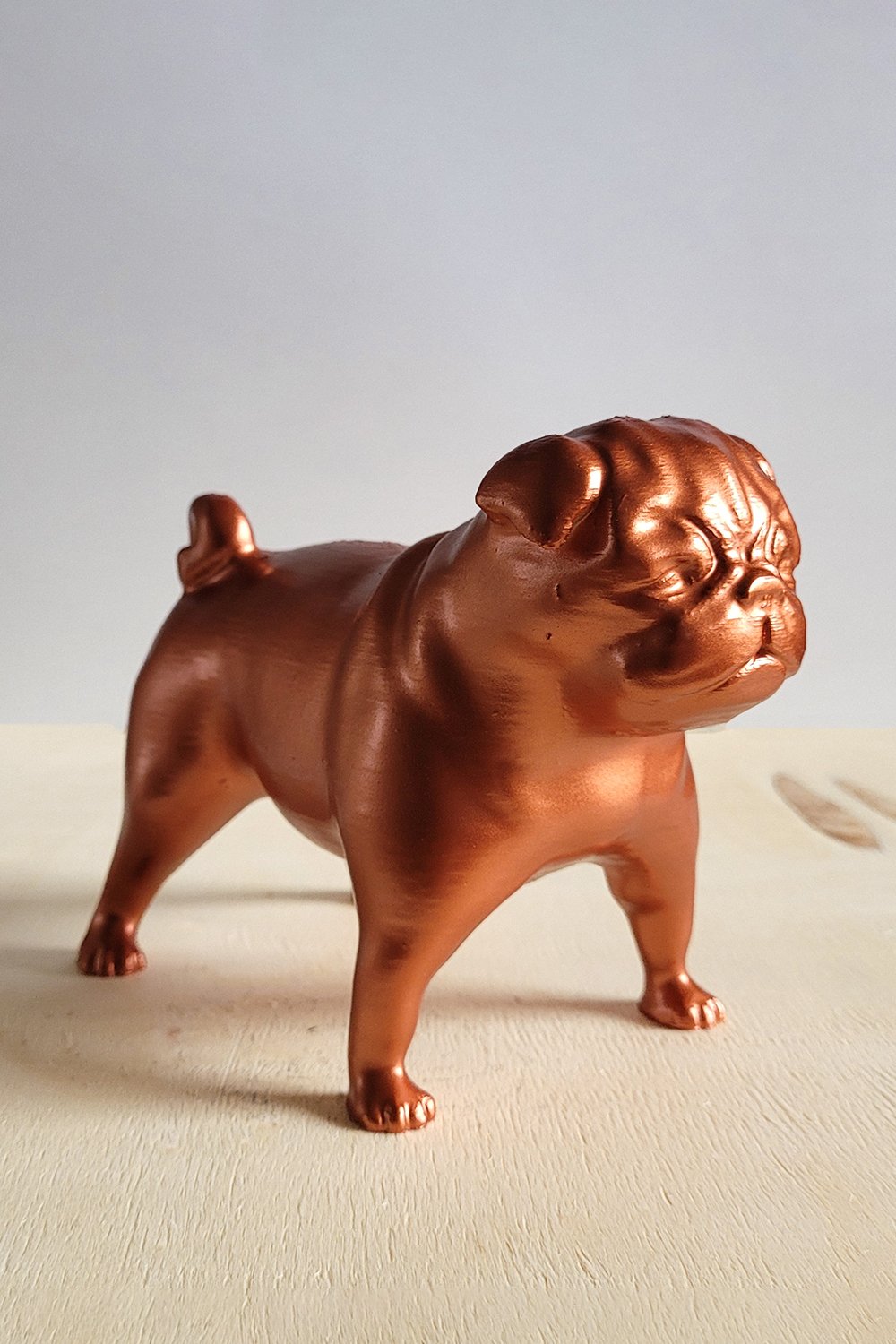 Pug Köpek Figürü | Bakır - 1