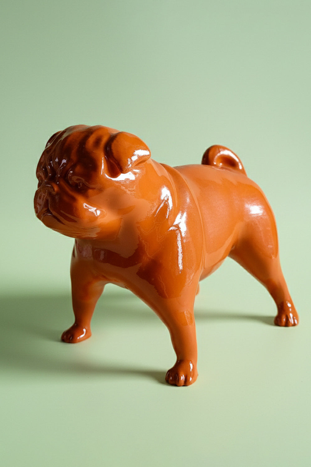 Pug Köpek Figürü | Kiremit - 0