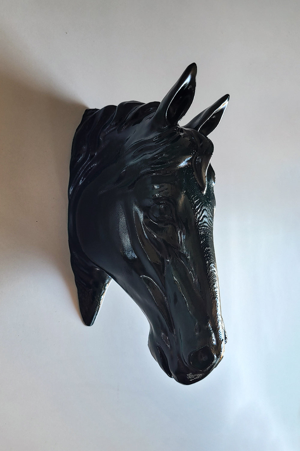 At Kafası Duvar Figürü | Oxford Yeşil - 4