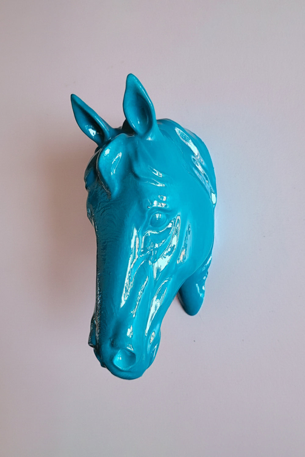 At Kafası Duvar Figürü | Turkuaz - 0