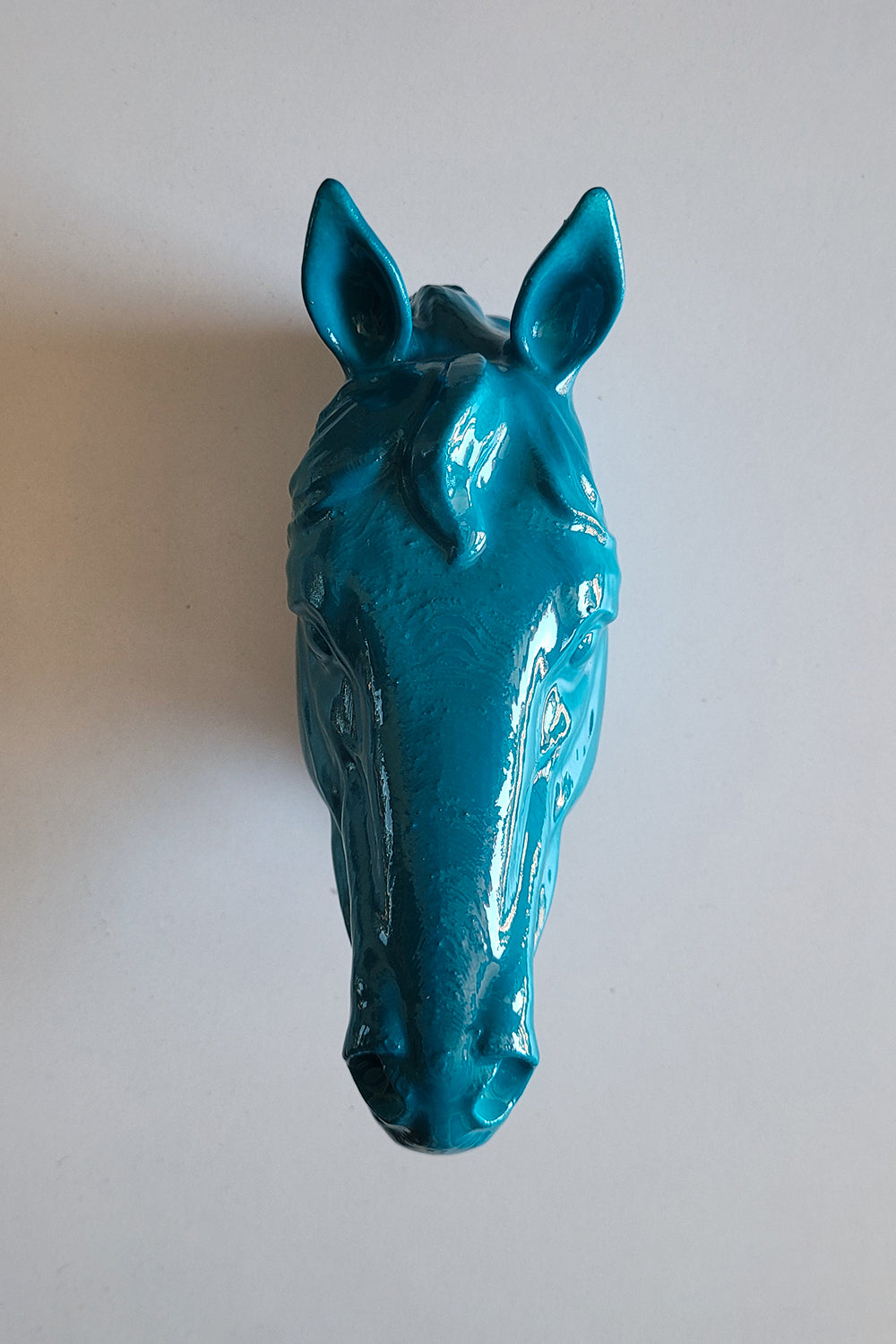 At Kafası Duvar Figürü | Turkuaz - 1