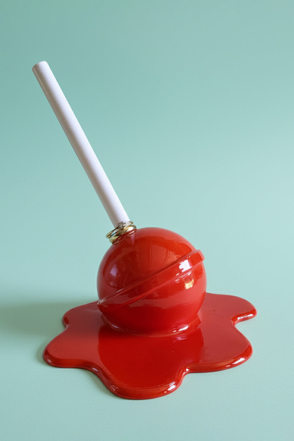 Erimiş Lolipop Yüzük Tutacağı | Kırmızı - 0