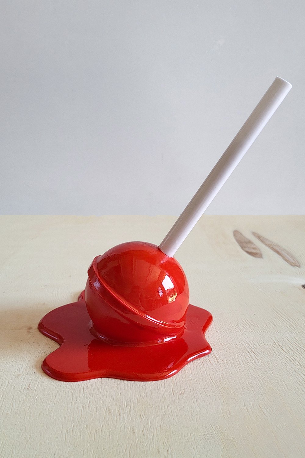 Erimiş Lolipop Yüzük Tutacağı | Kırmızı - 5