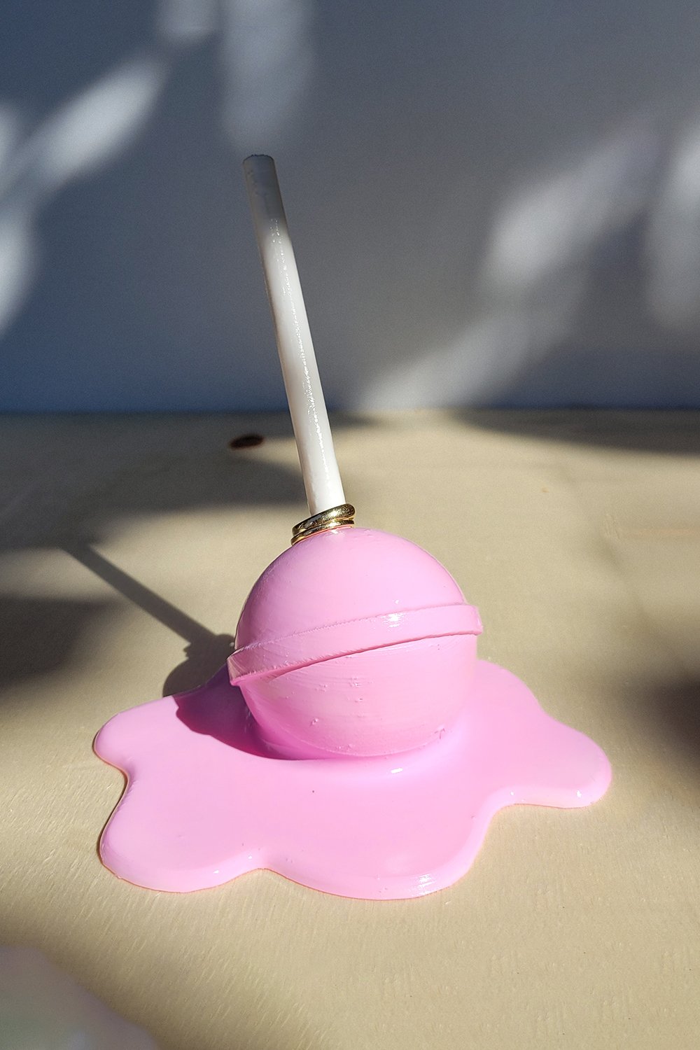 Erimiş Lolipop Yüzük Tutacağı | Pastel Pembe - 2