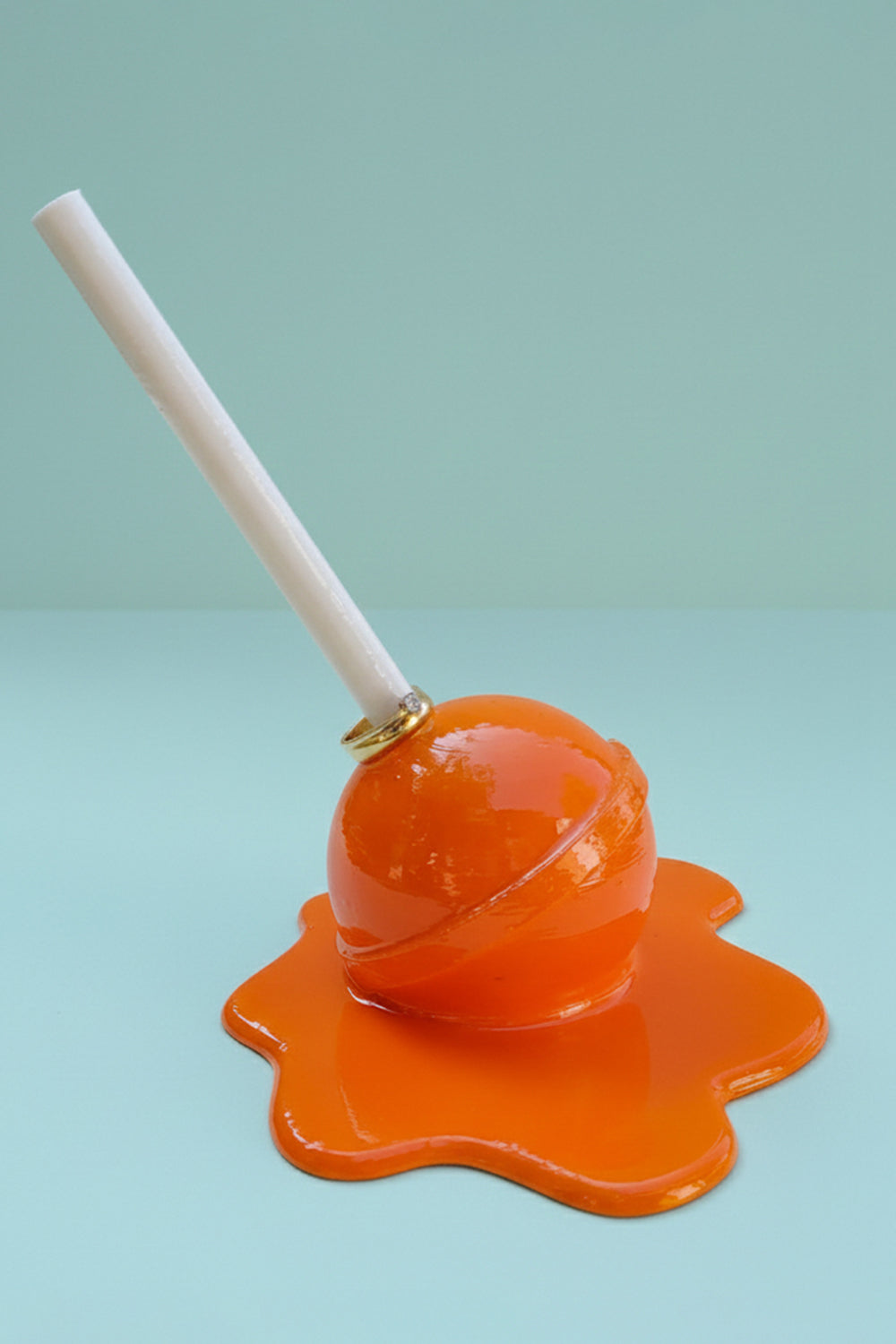 Erimiş Lolipop Yüzük Tutacağı | Turuncu - 0