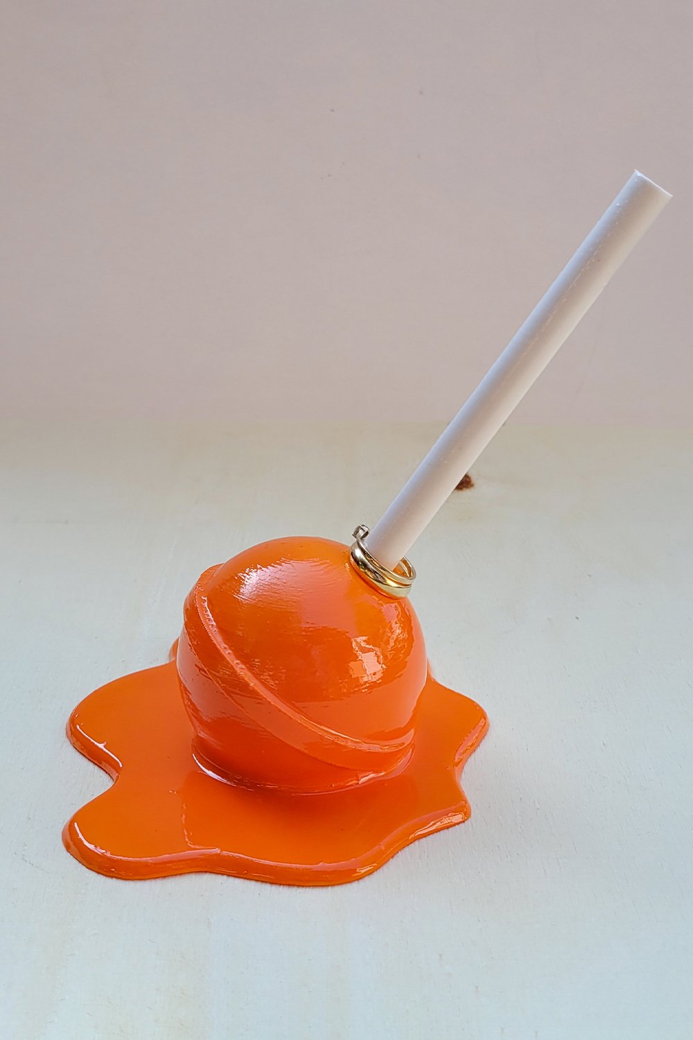 Erimiş Lolipop Yüzük Tutacağı | Turuncu - 7