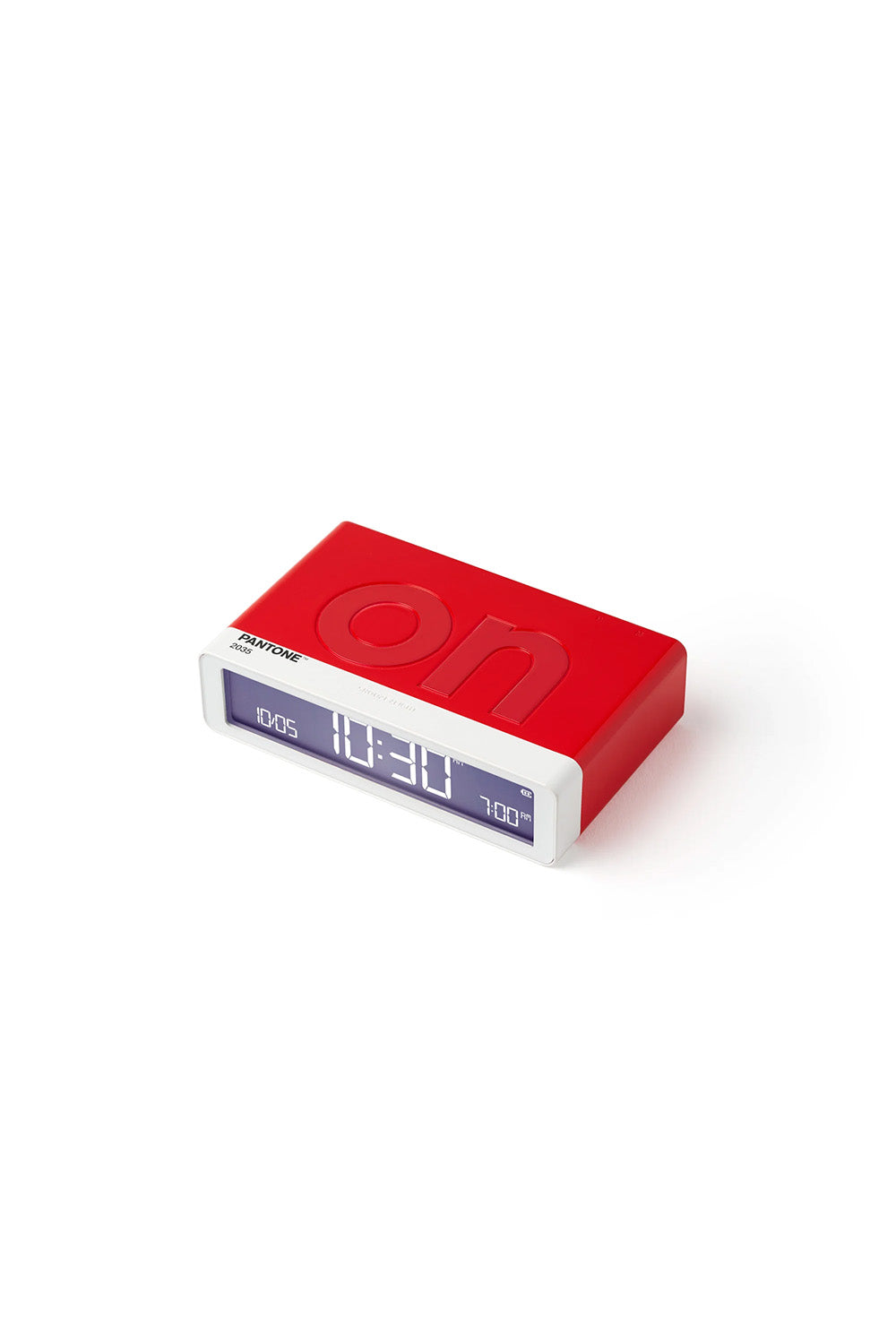 X Pantone Flip Klasik şarj Edilebilir Alarm Saat Kırmızı - 1