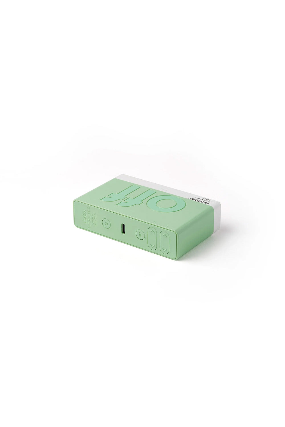 X Pantone Flip Klasik şarj Edilebilir Alarm Saat Mint - 2