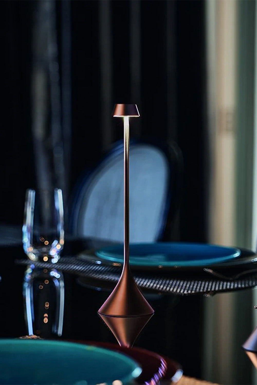 Steli Shade Led Masa Lambası Bronz - 13