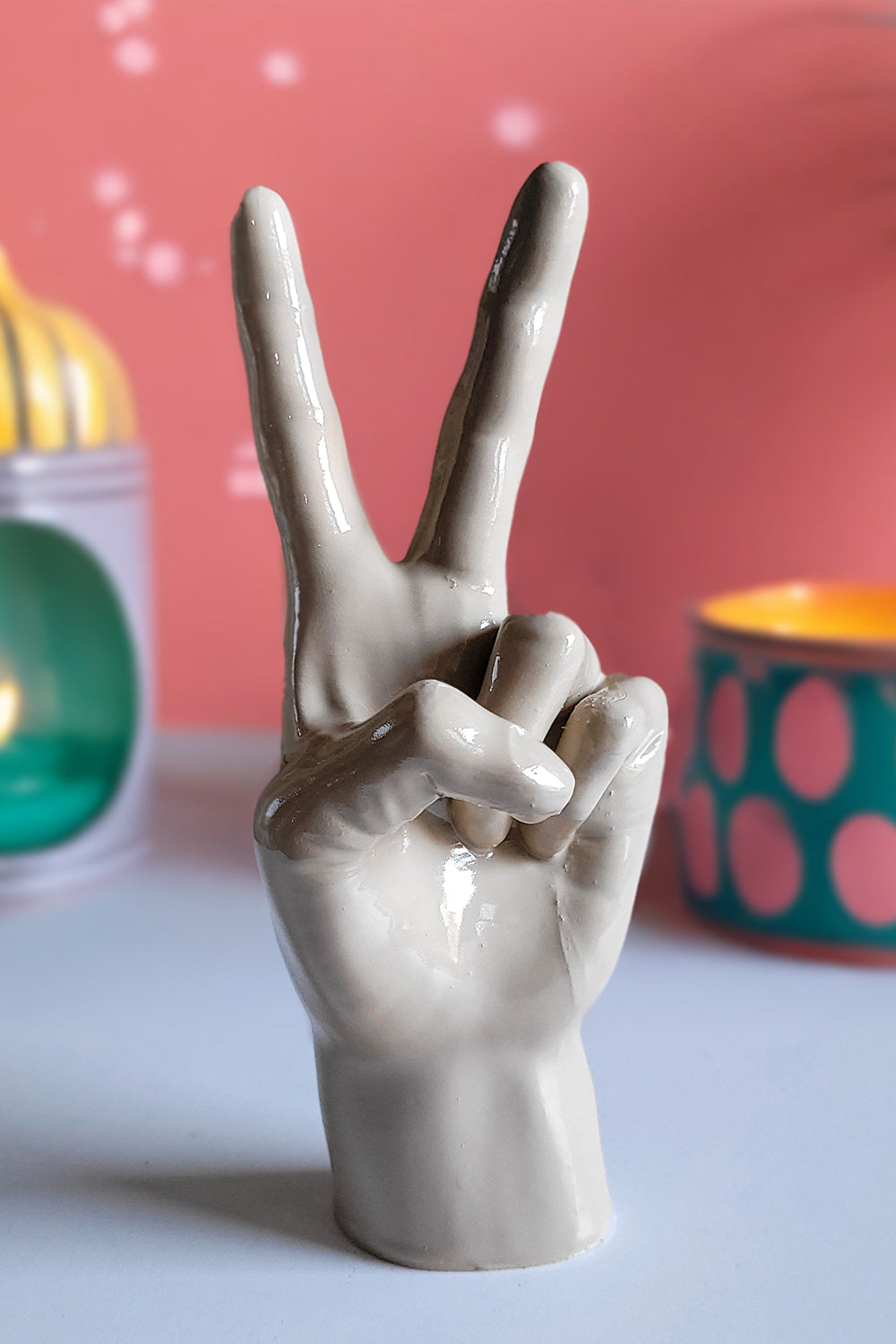 Barış El Figürü V2 | Bej - 1