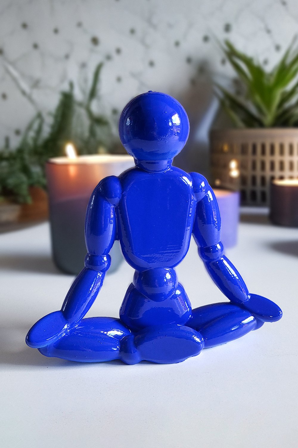 Yoga Lotus Pozu Figürü | Ultramarin - 1