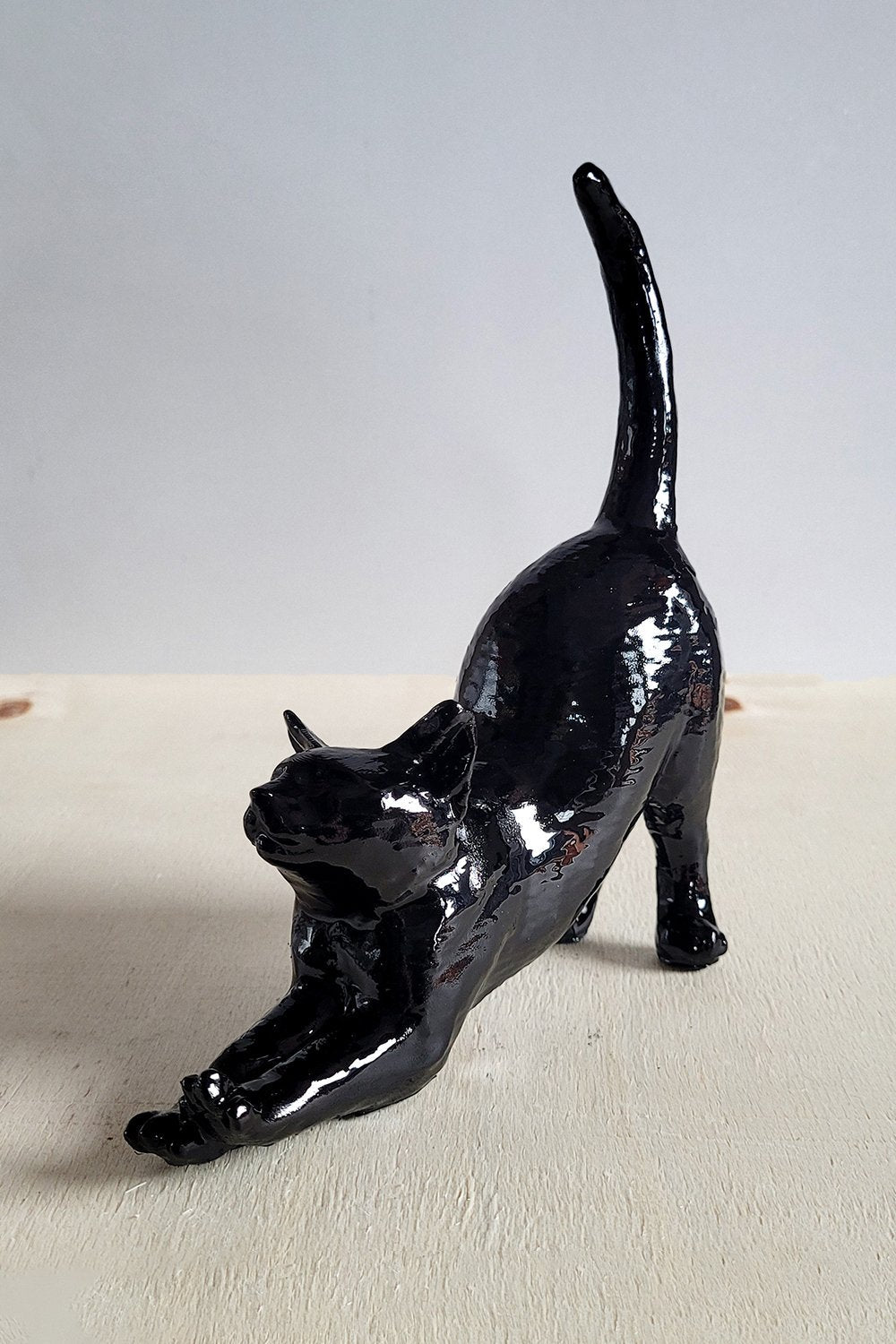 Esneyen Kedi Yüzük Düzenleyici | Siyah - 4