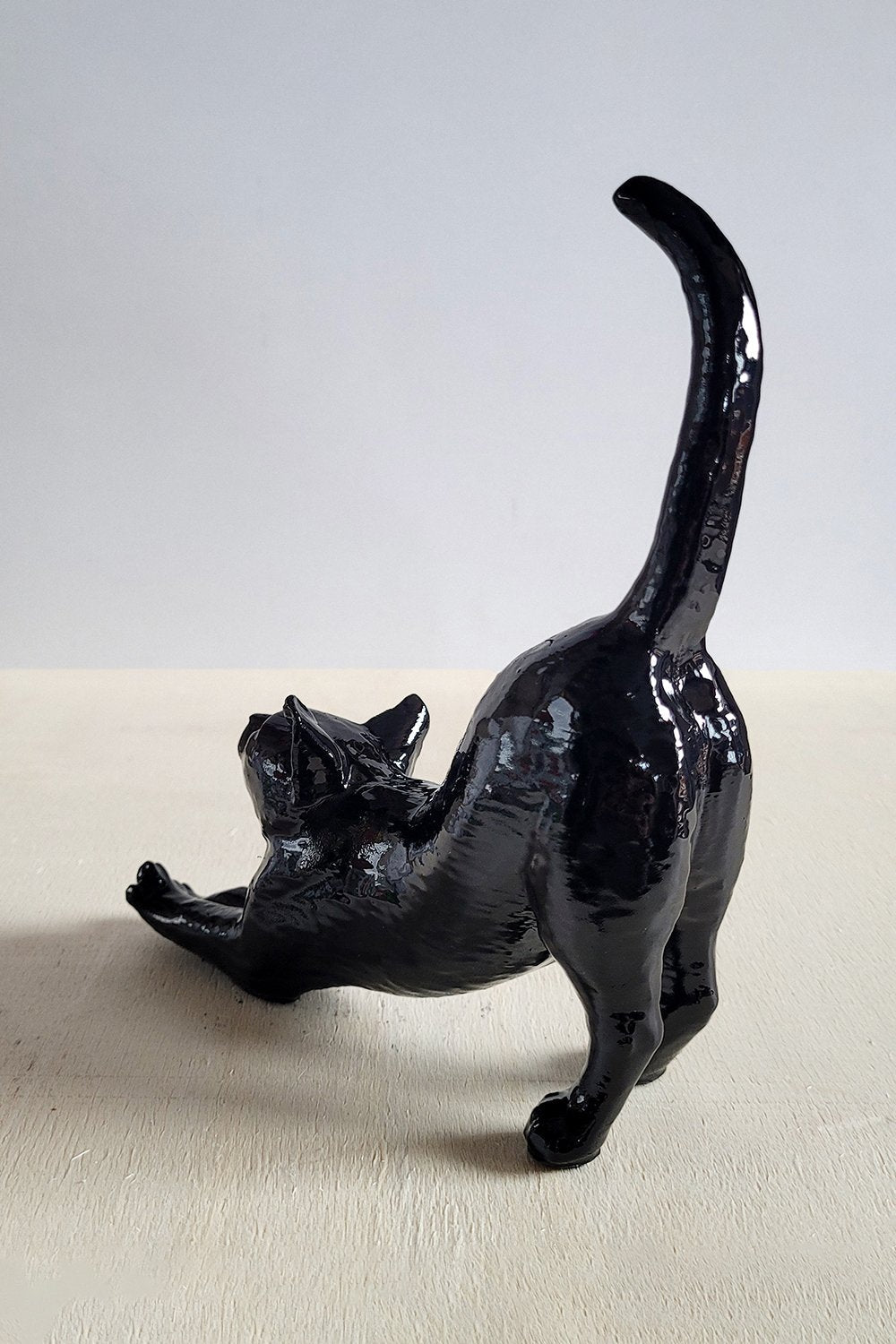 Esneyen Kedi Yüzük Düzenleyici | Siyah - 8