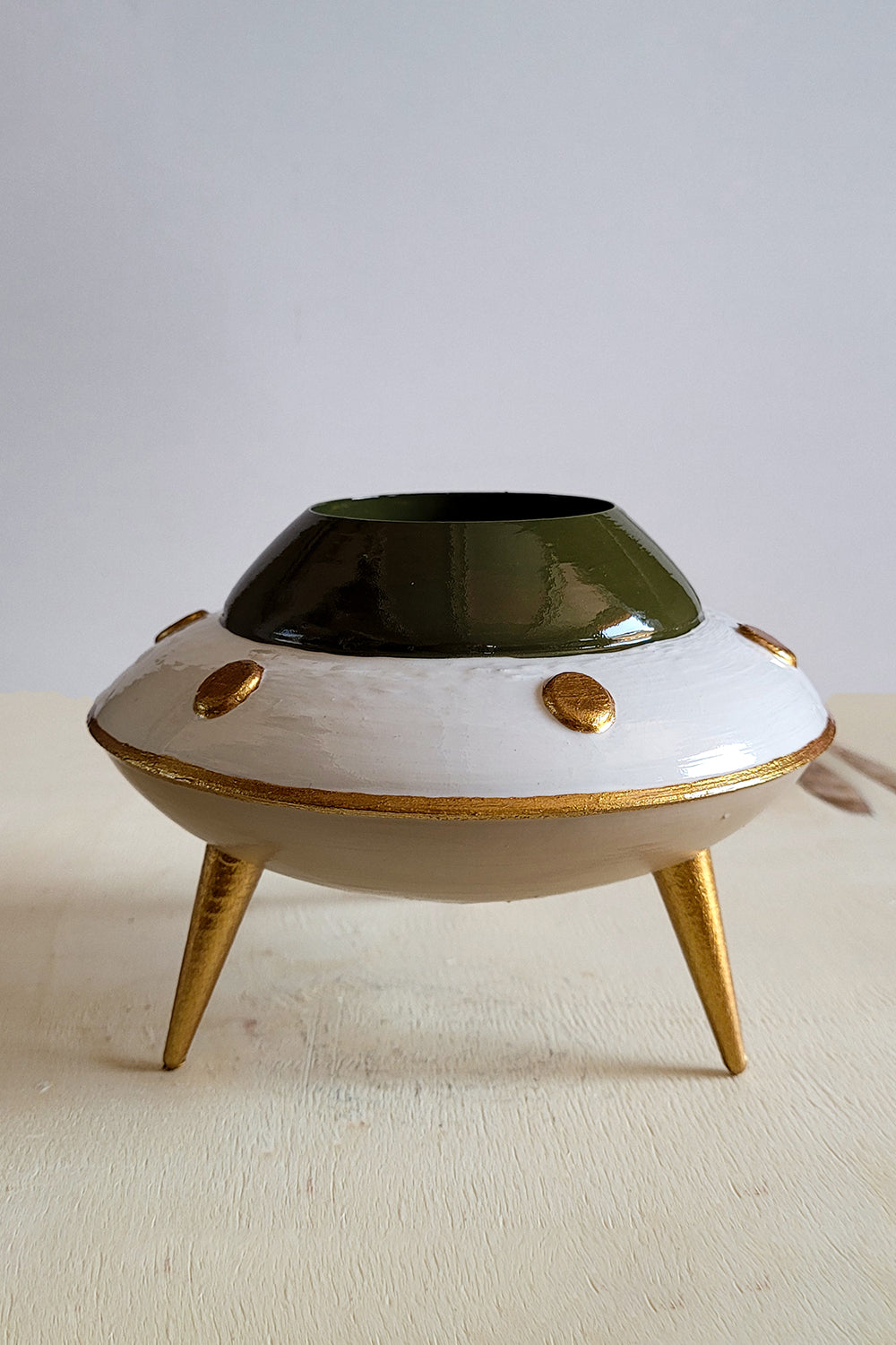 Ufo Mini Saksı | Bej - 3