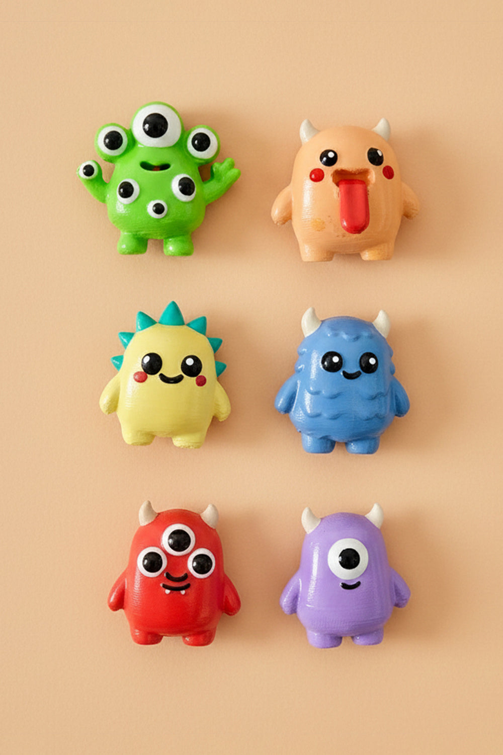 Sevimli Canavarlar Magnet Seti – 6’lı - 0