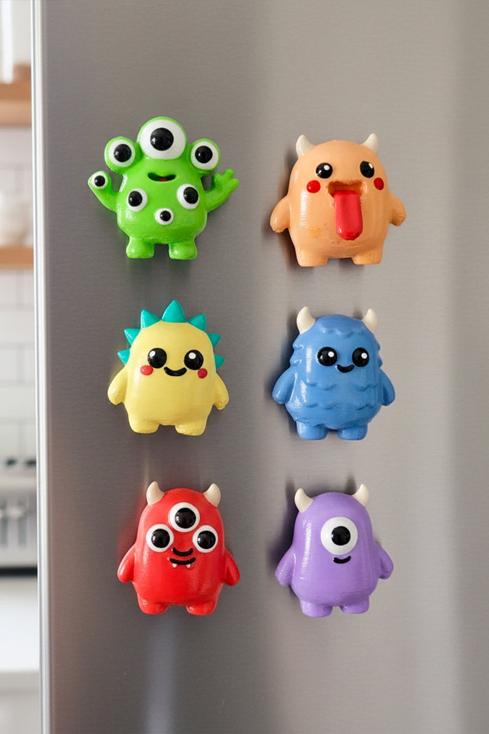 Sevimli Canavarlar Magnet Seti – 6’lı - 1