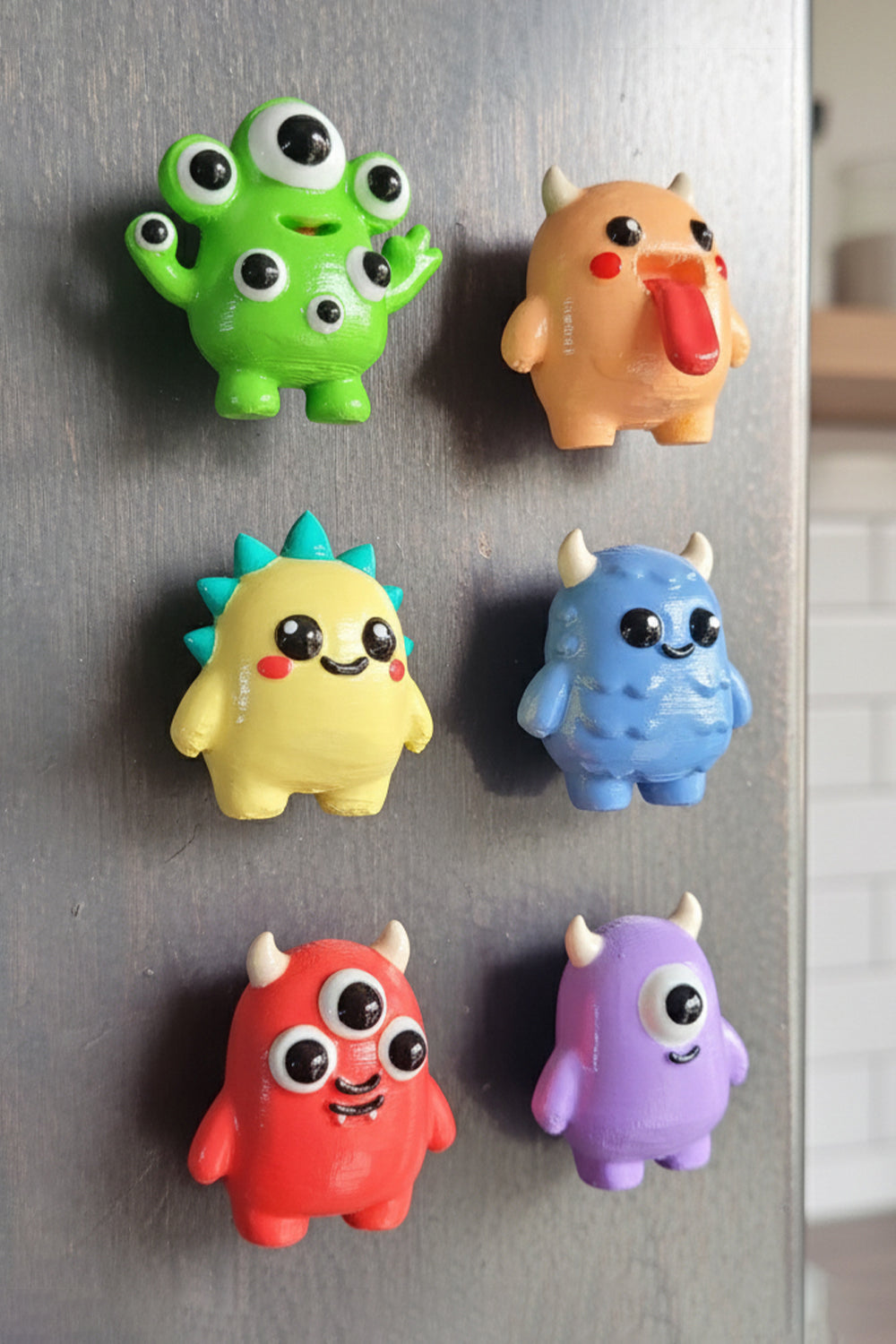 Sevimli Canavarlar Magnet Seti – 6’lı - 4