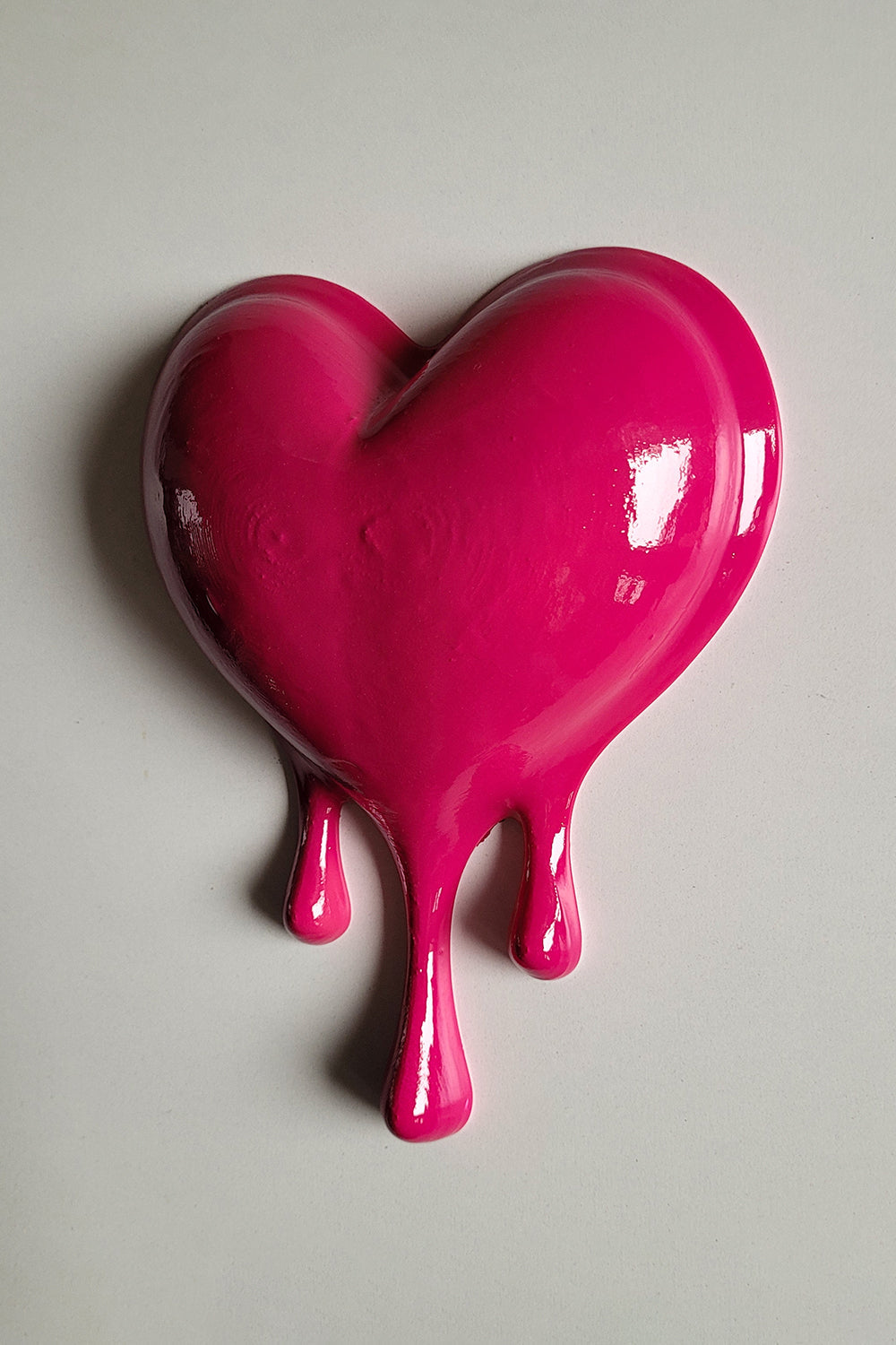 Eriyen Kalp Duvar Dekoru | Fuşya - 1