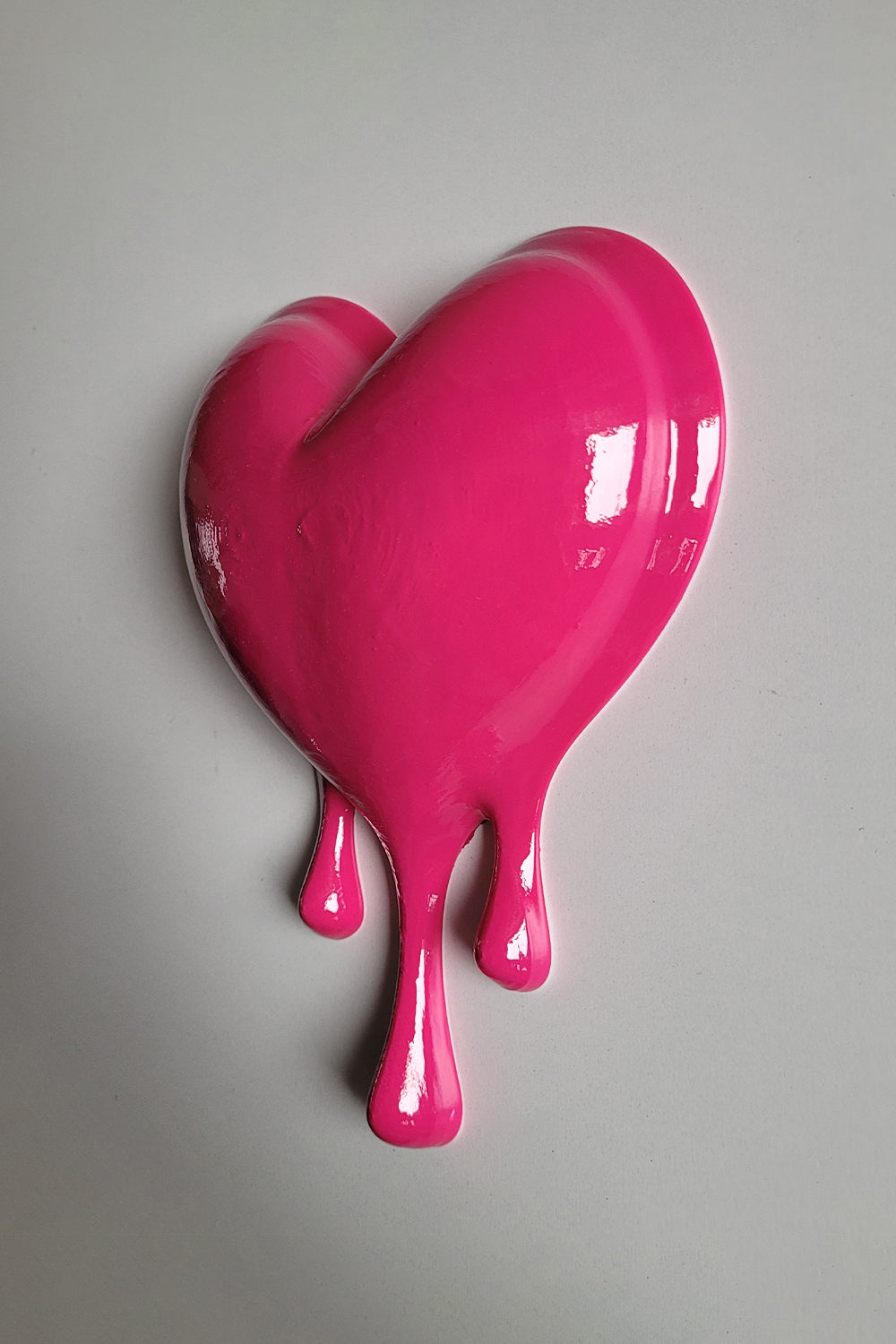 Eriyen Kalp Duvar Dekoru | Fuşya - 2