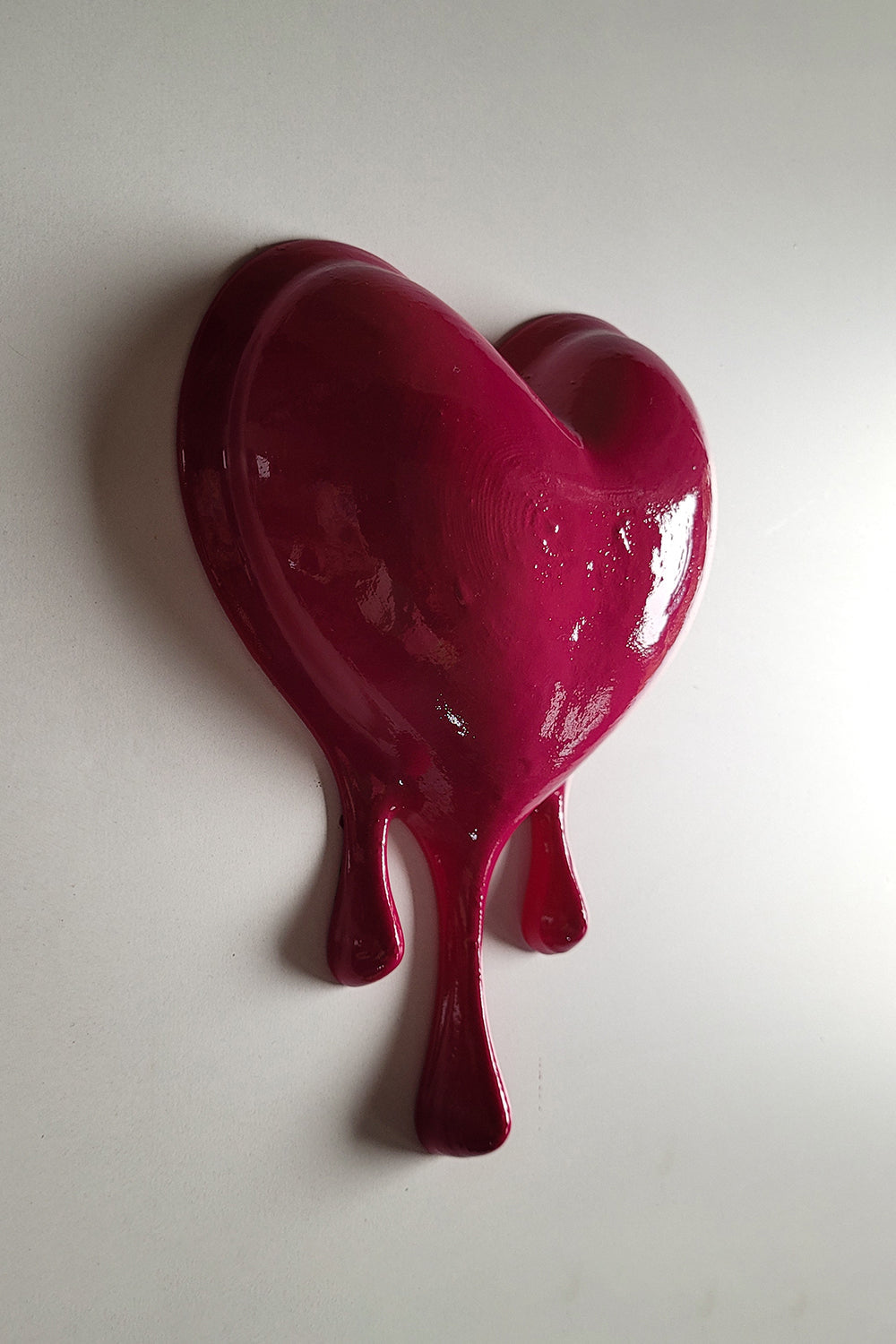 Eriyen Kalp Duvar Dekoru | Fuşya - 5