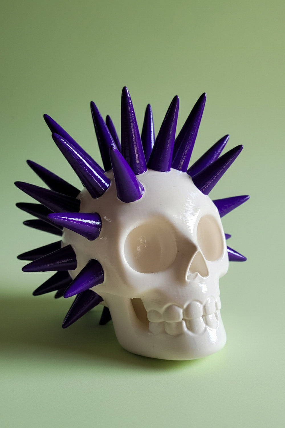 Punk Kafatası Figürü | Uzun Diken - 0