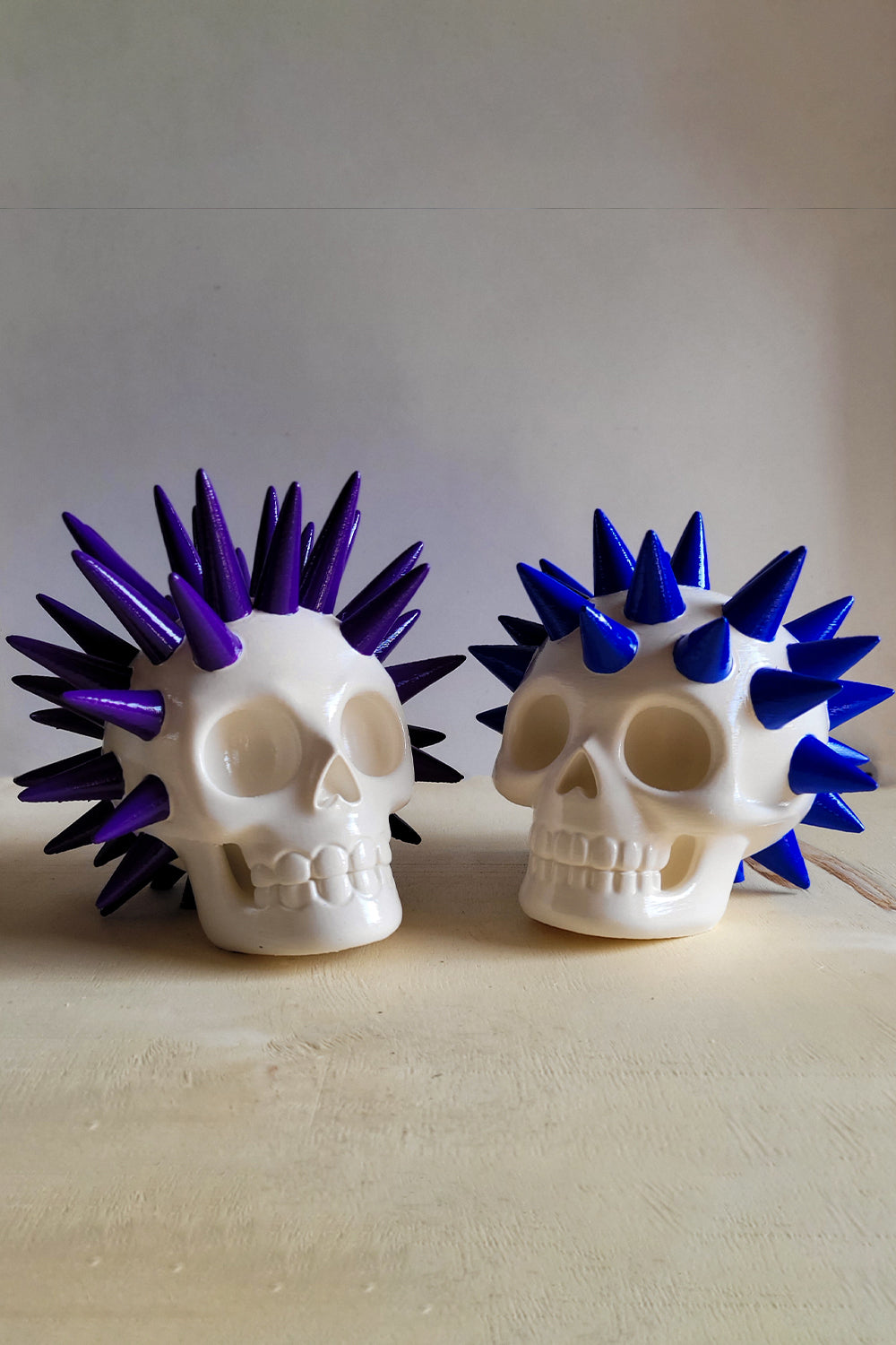 Punk Kafatası Figürü | Uzun Diken - 4